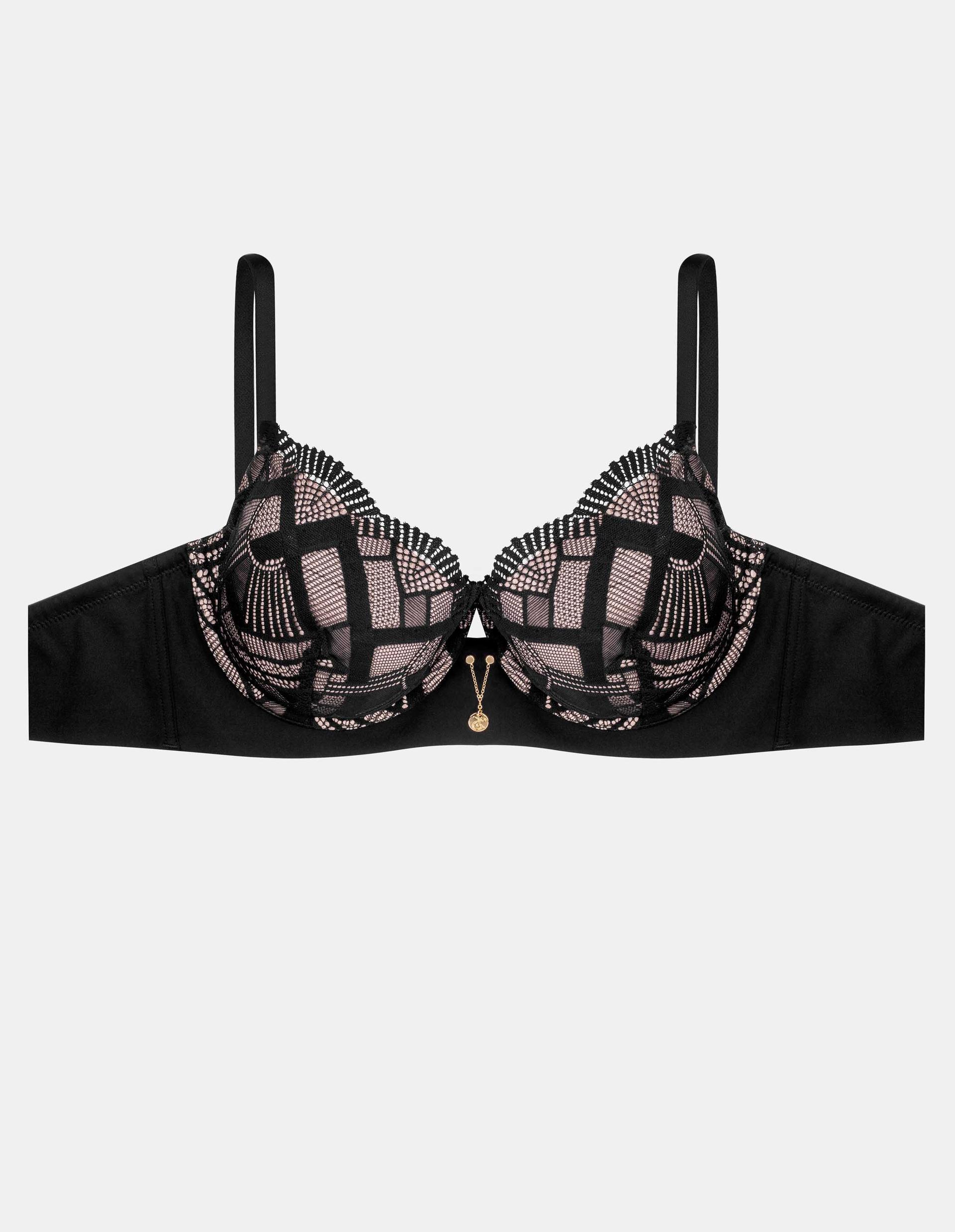 Push-up bra Intro black and gold 6