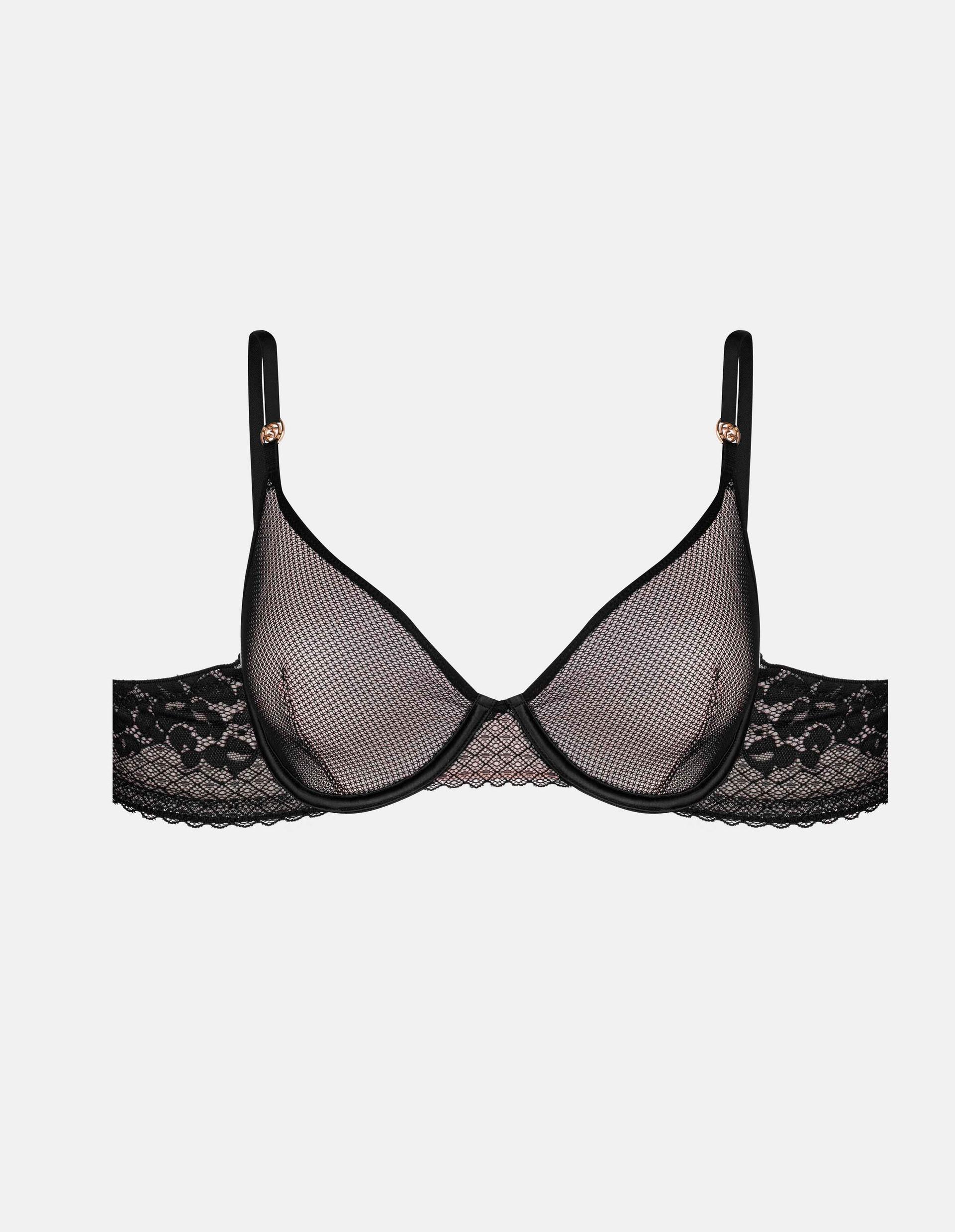 Soft bra Nickita black and gold 6