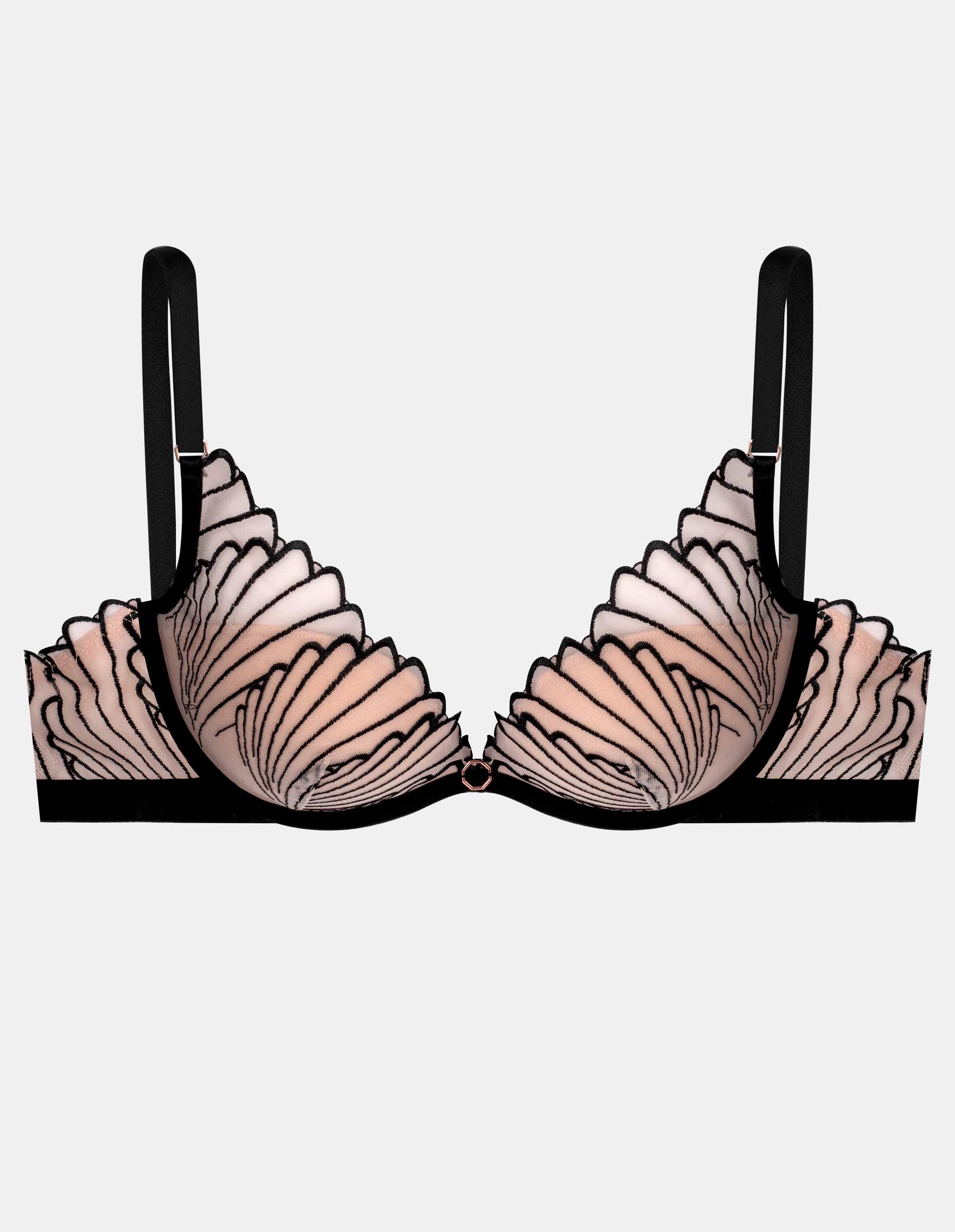 Push-up bra Nugat black and gold 6