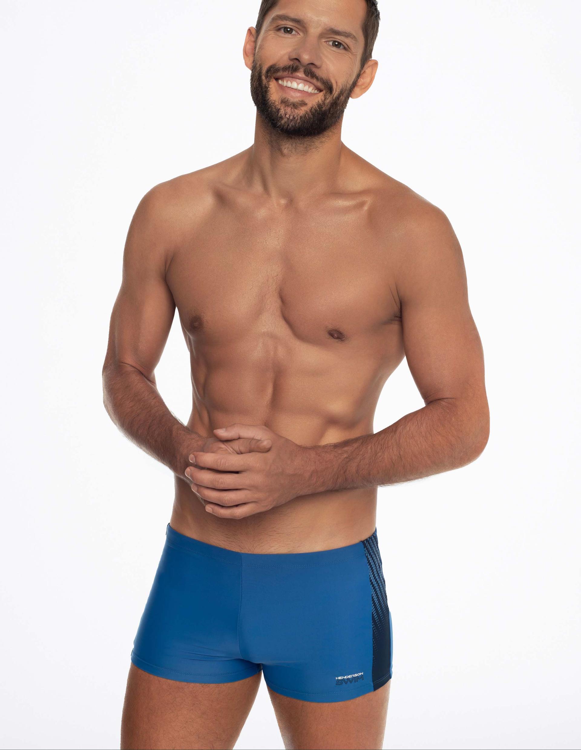 Badehose Zither Blau 2