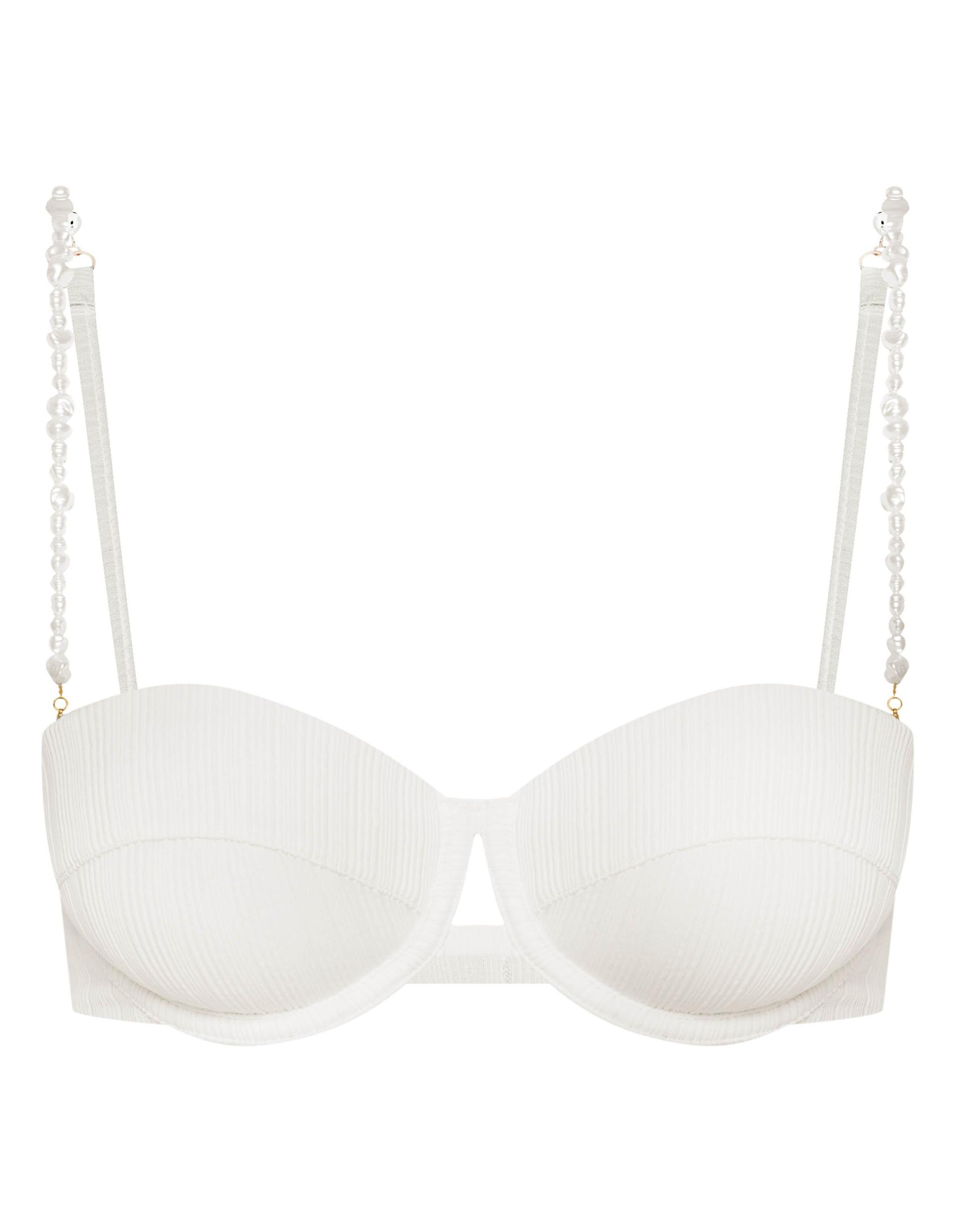 Bikini top push-up Pearl White 6