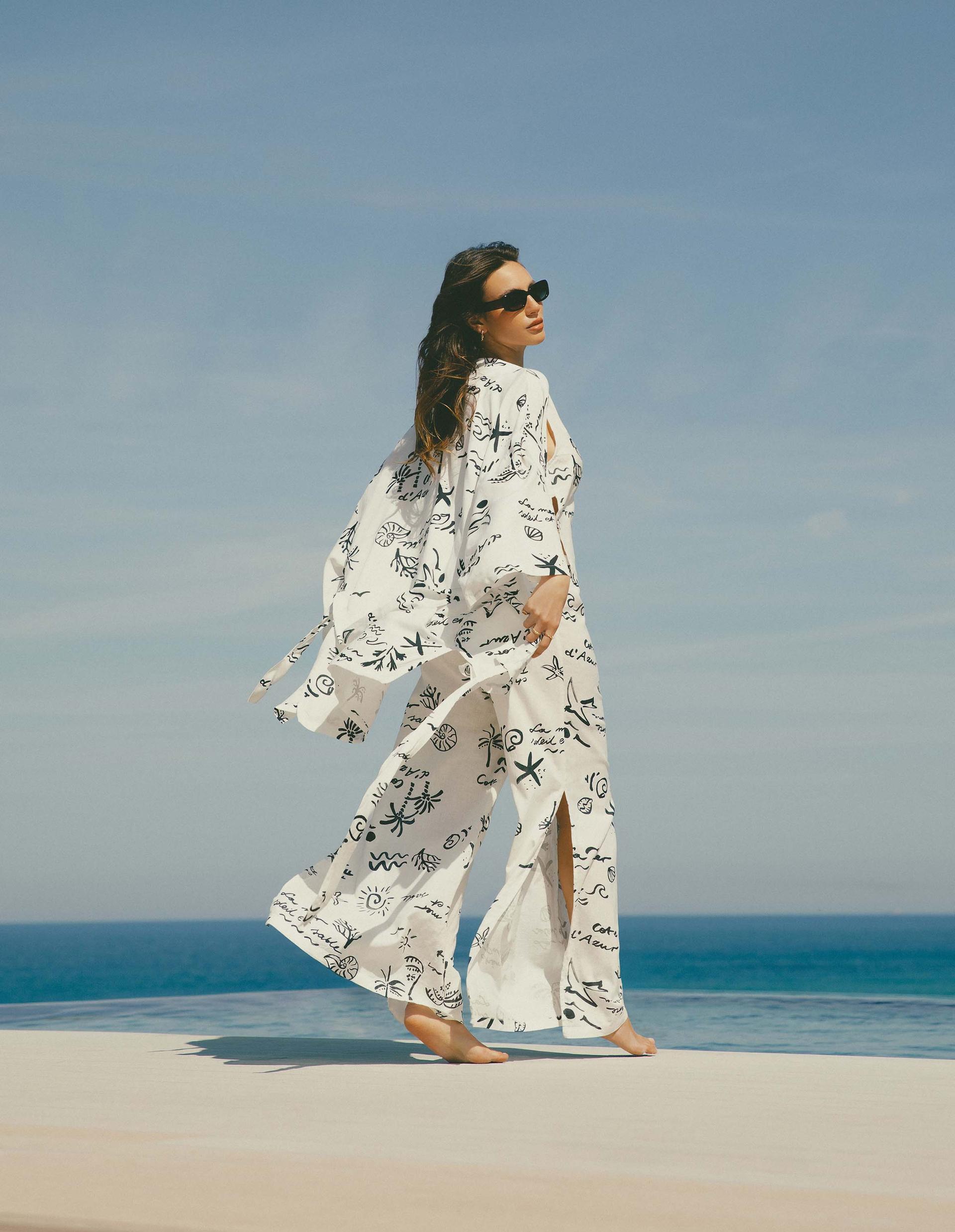 Beach robe Azzurro 1