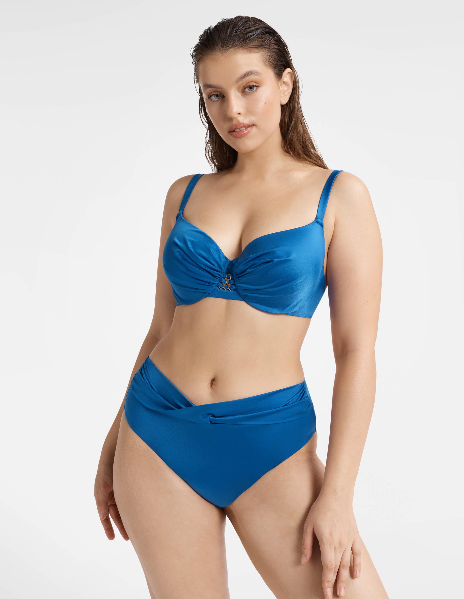 Dół od bikini z wysokim stanem Goody niebieski 5