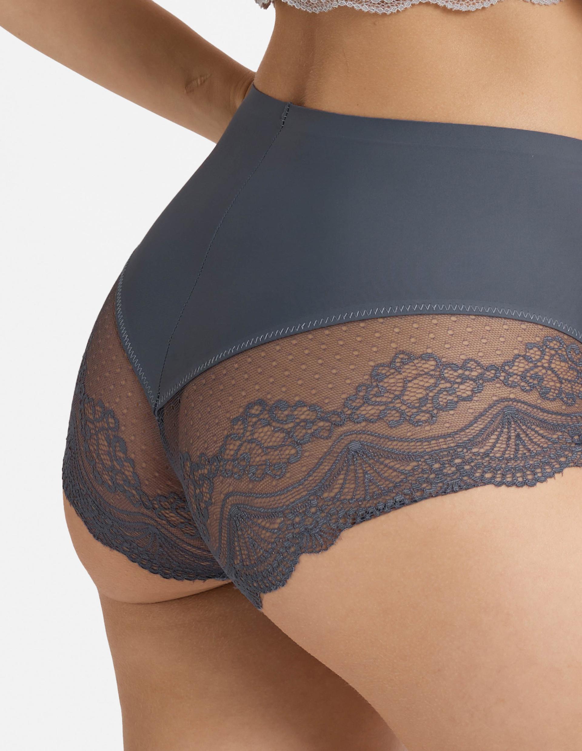 HIGH-WAISTED BRIEFS Pansy (Doublepack) navy 2