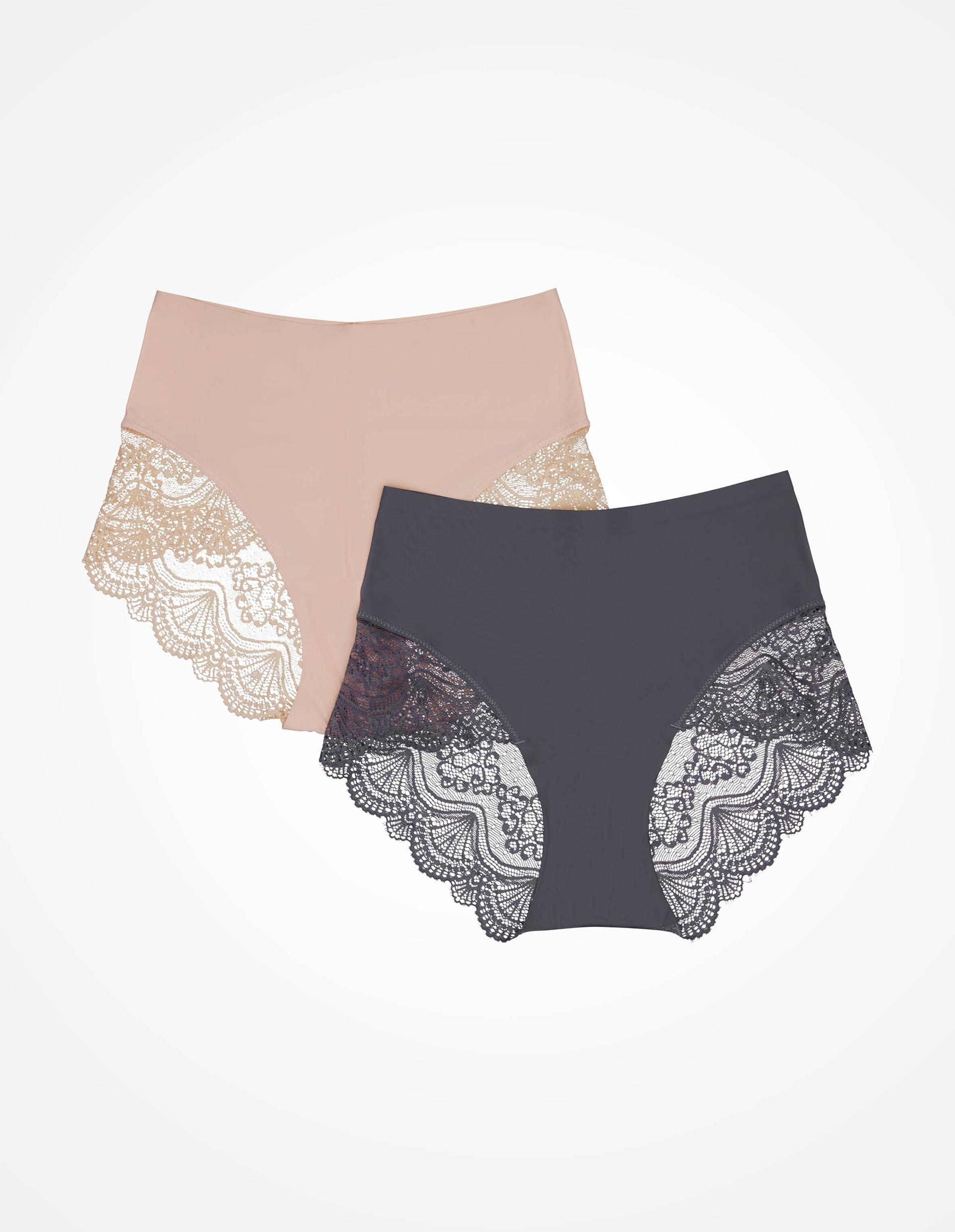 HIGH-WAISTED BRIEFS Pansy (Doublepack) navy 5