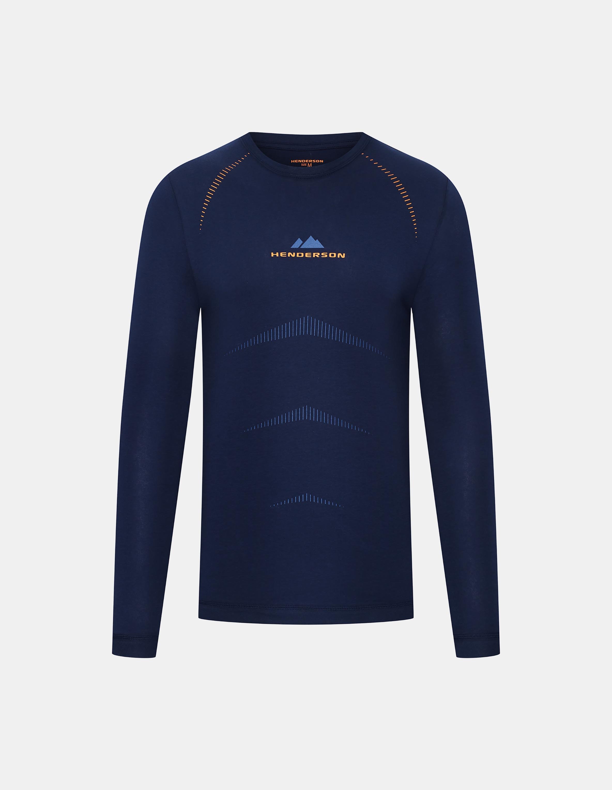 Langarm-Unterhemd Skin - Navy-Blau