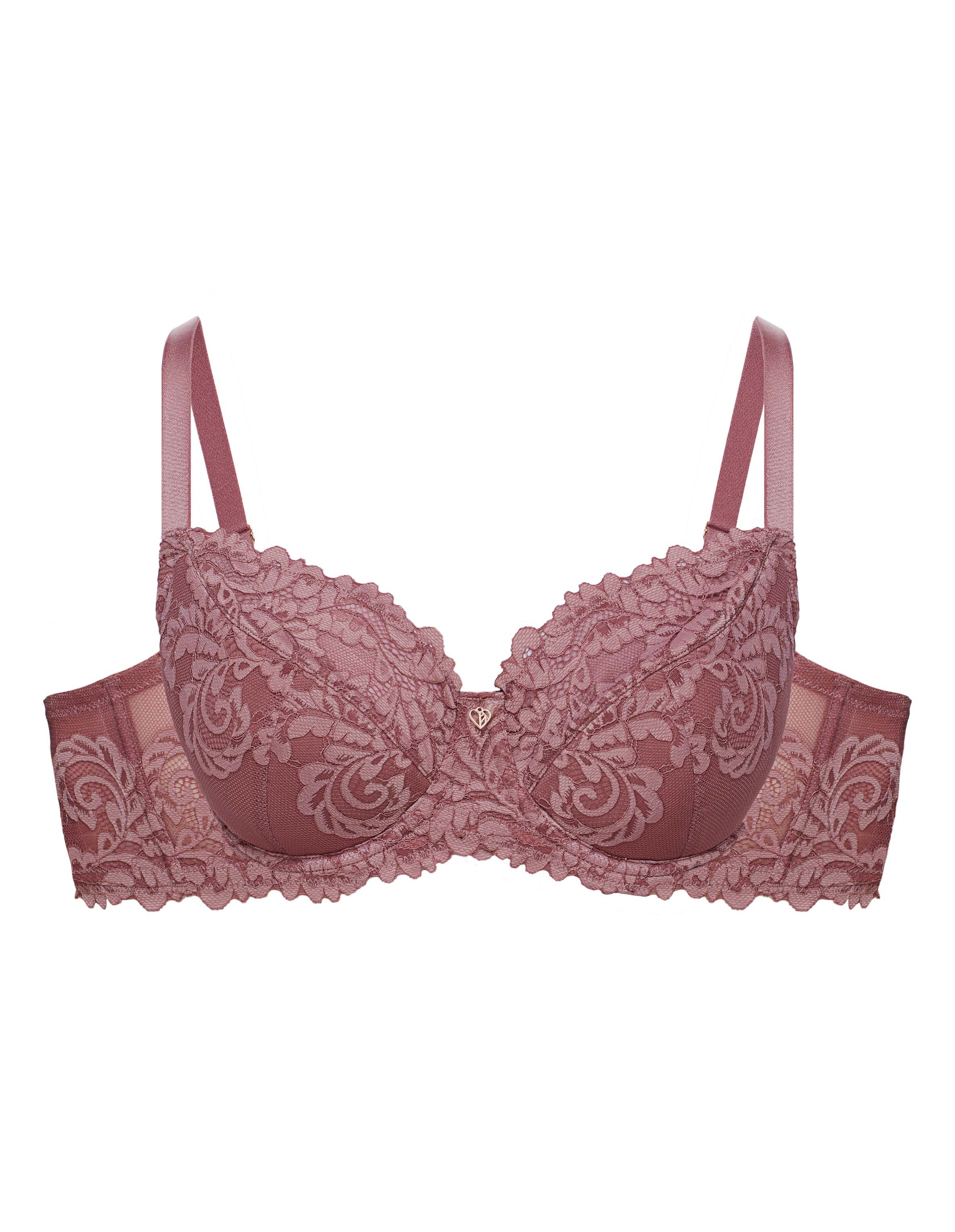 Semi-padded bra Lynn - pink