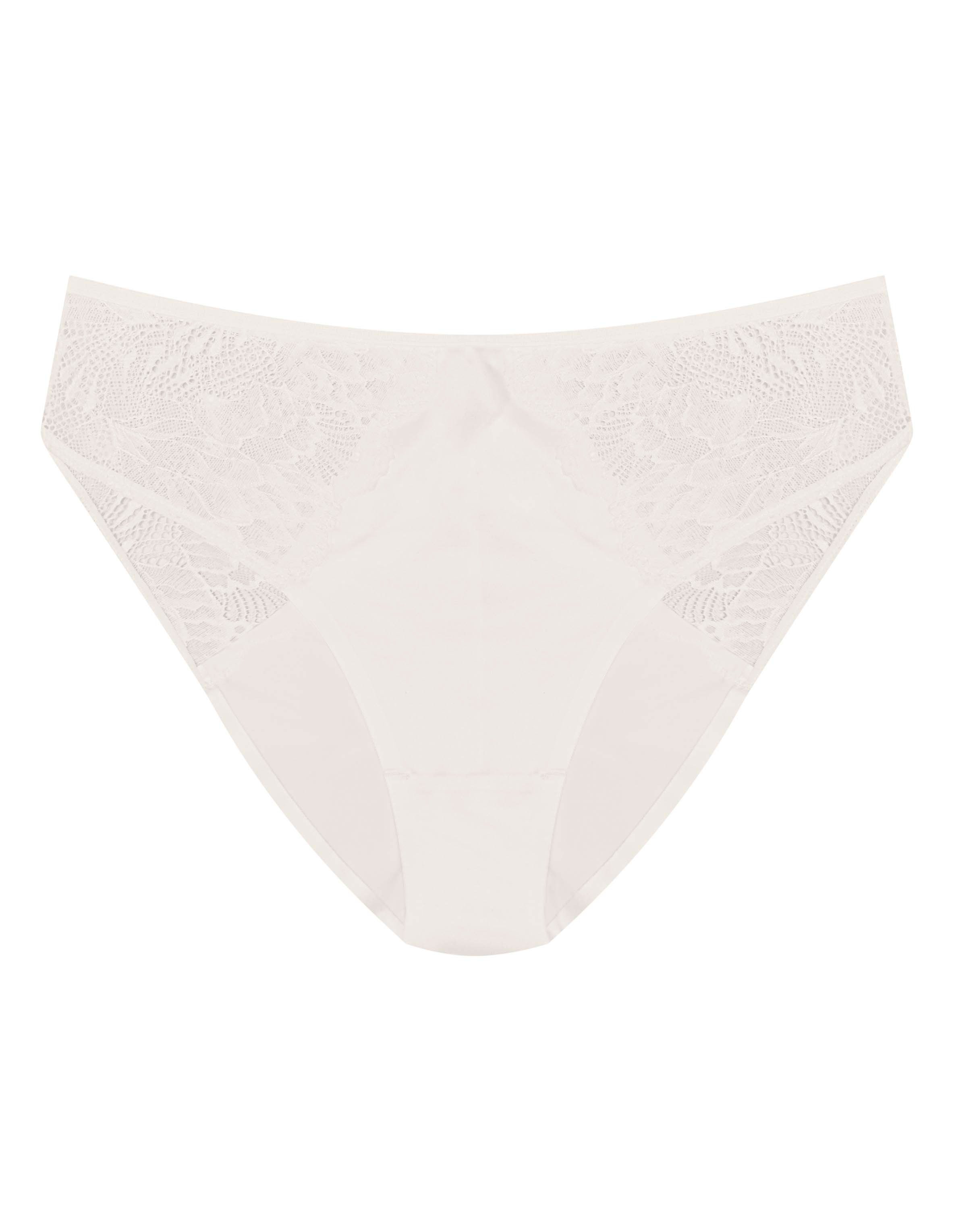 High-waisted panties Olive - cream