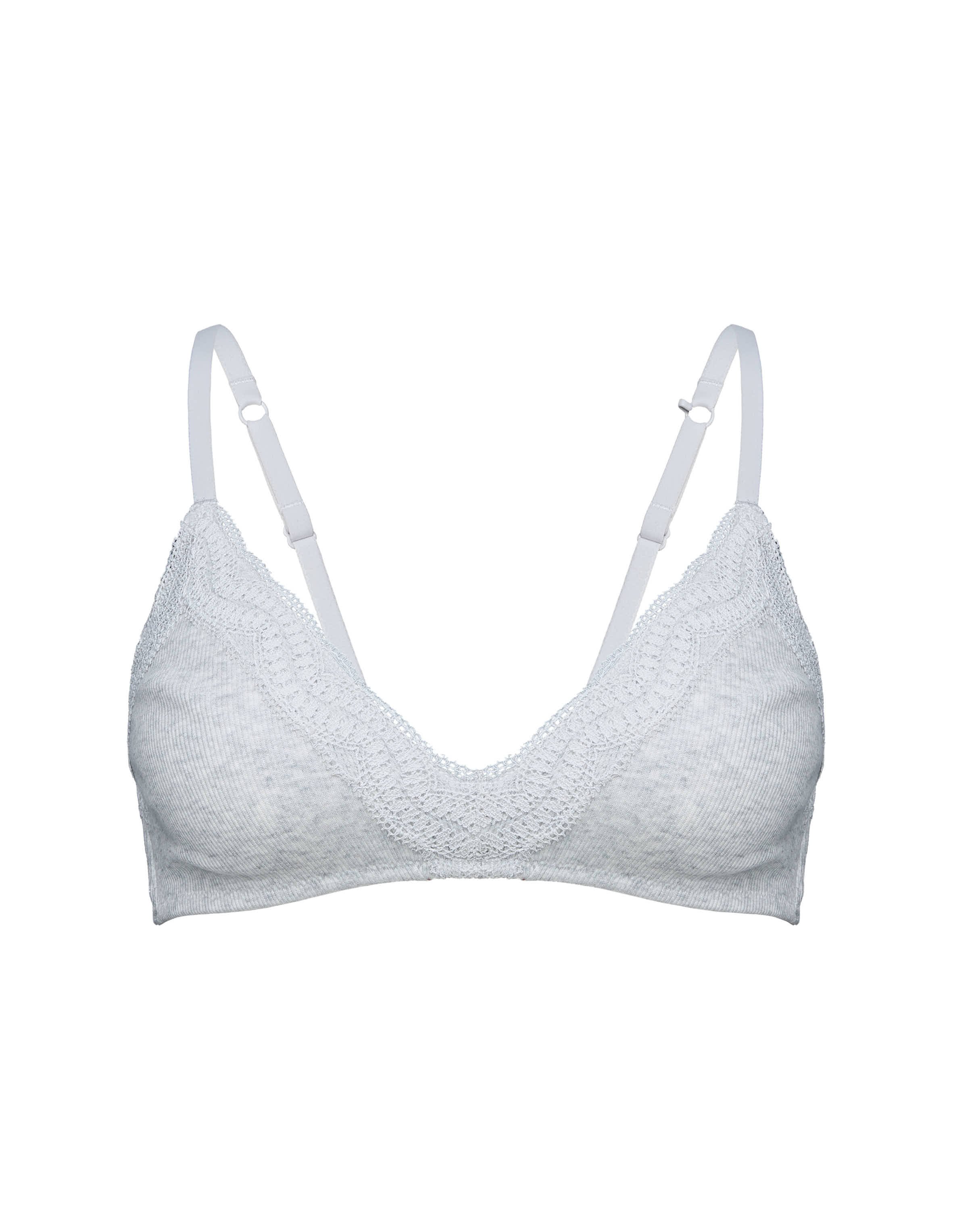 Doux Gray Bra Without Underwire with Cotton and Modal