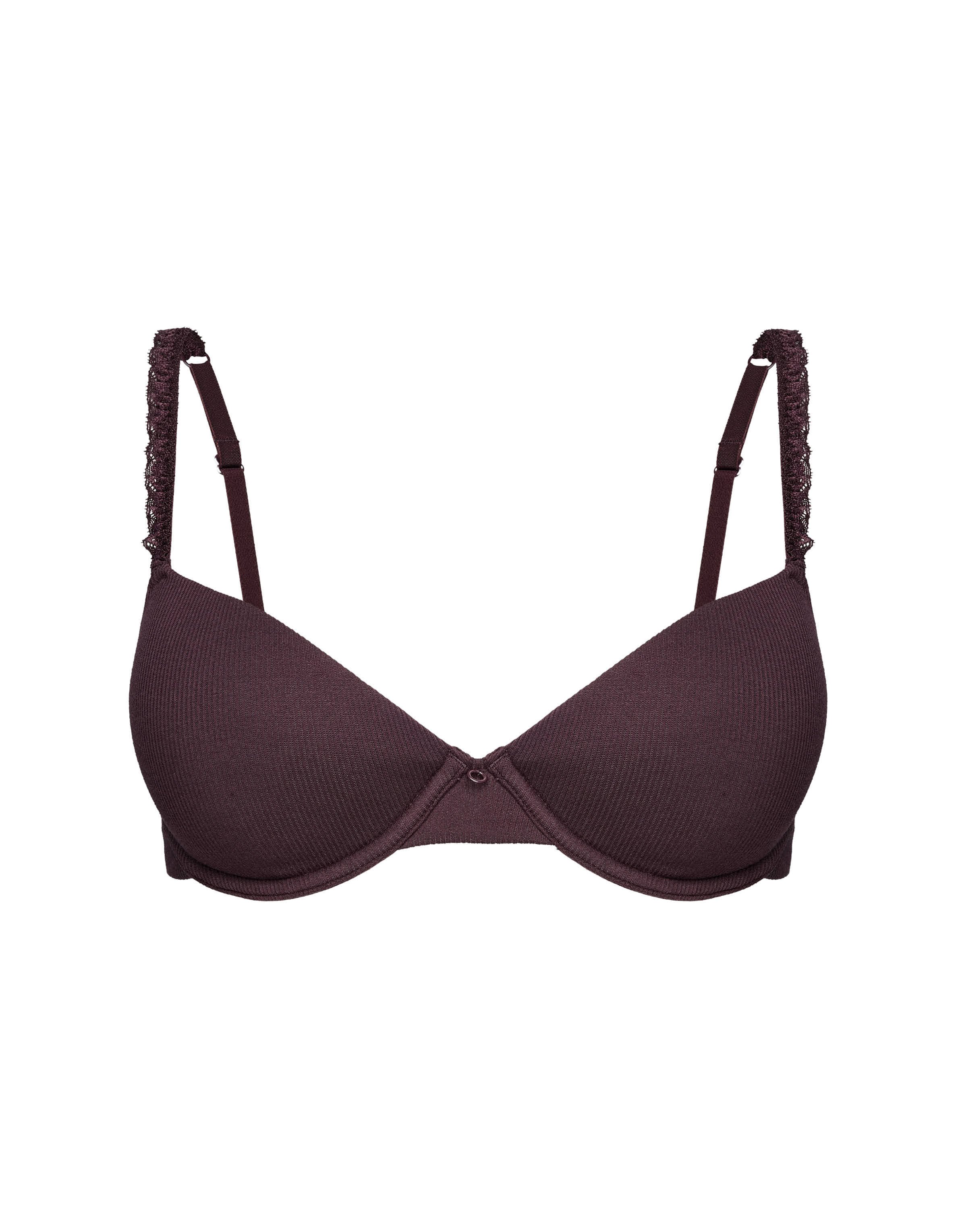 Push-Up Bra SEZANNE Brown with Removable Pads