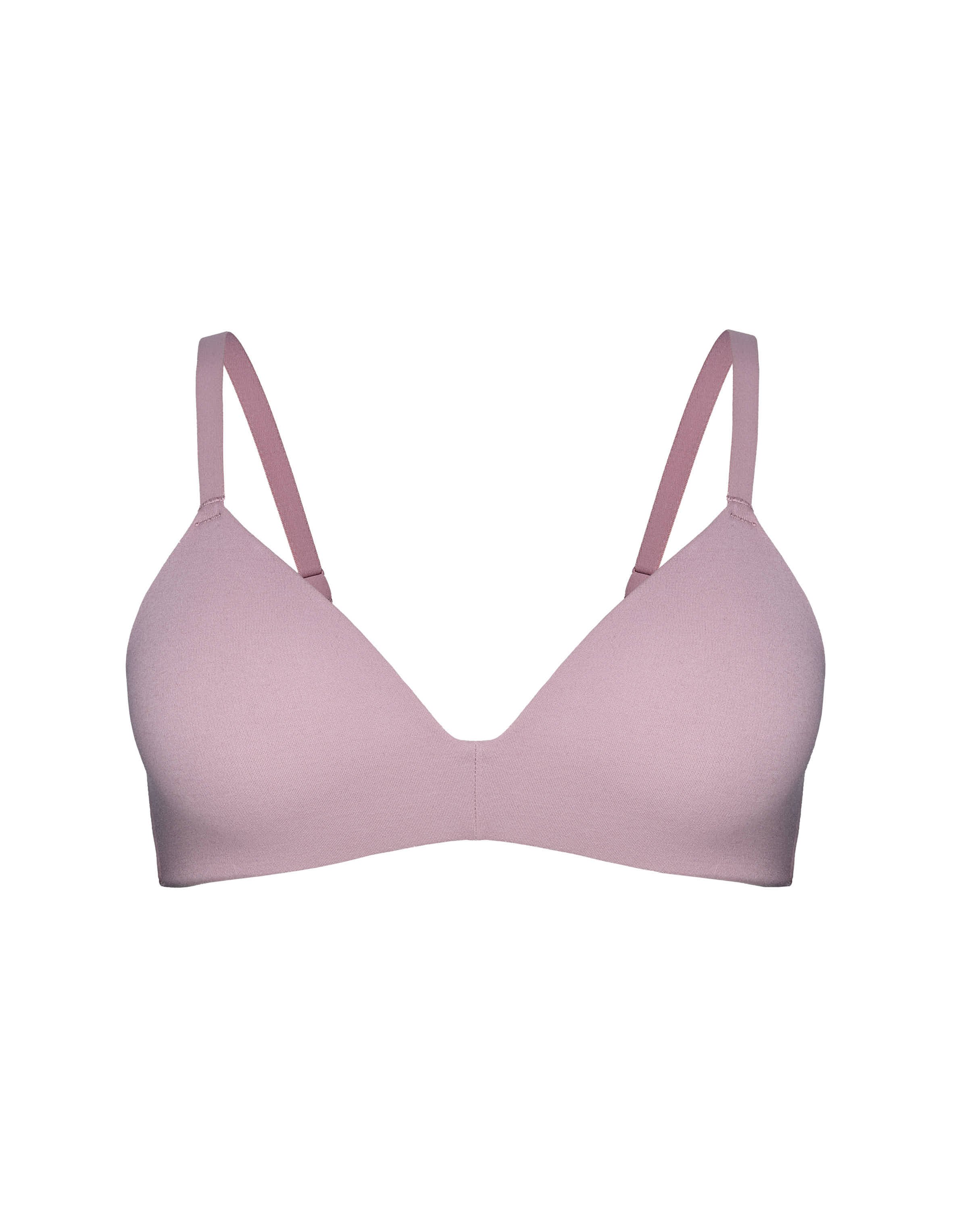 Cozy Pink Wireless Bra with Cross Straps