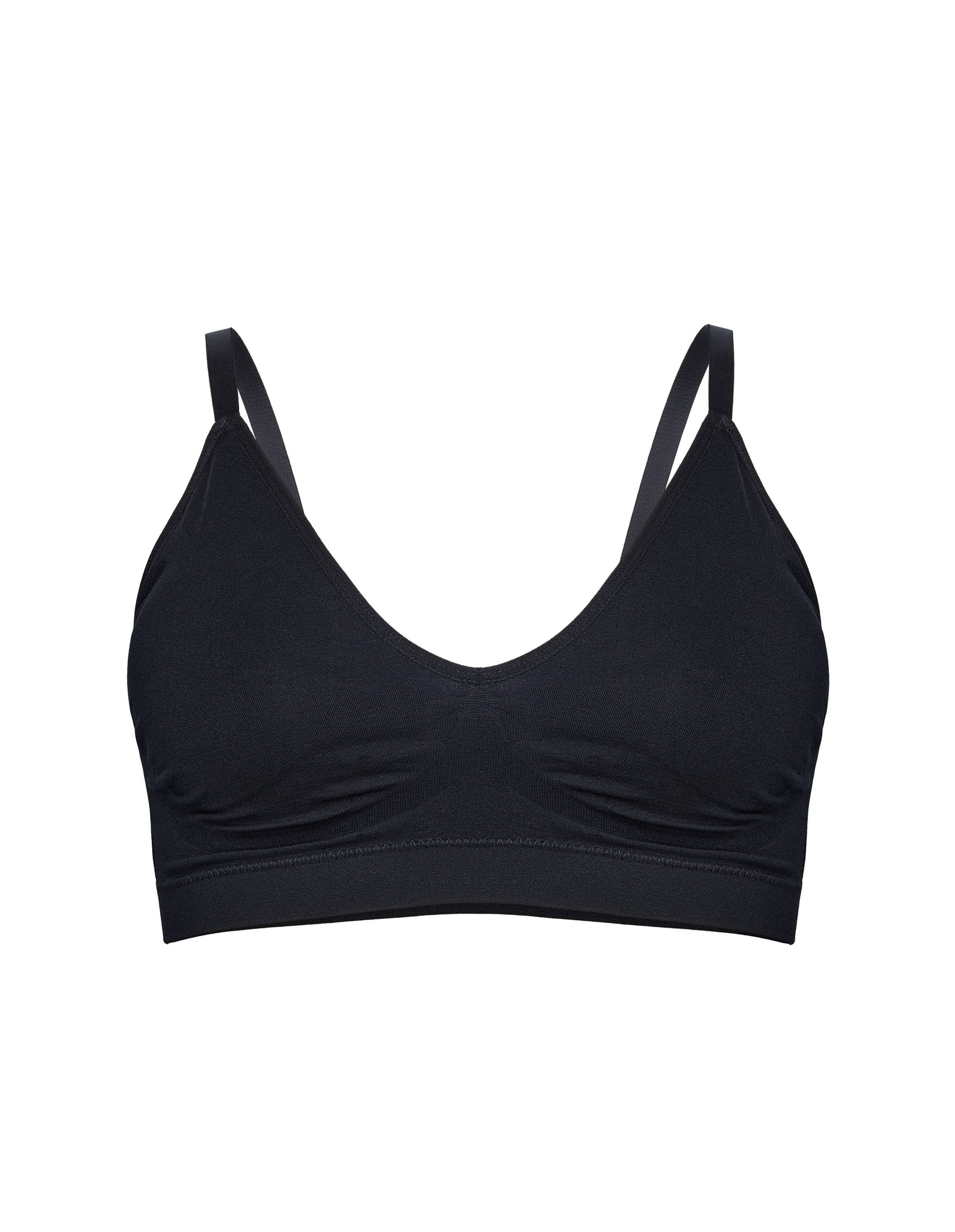 Black Bralette Lesli Without Underwire with Removable Pads