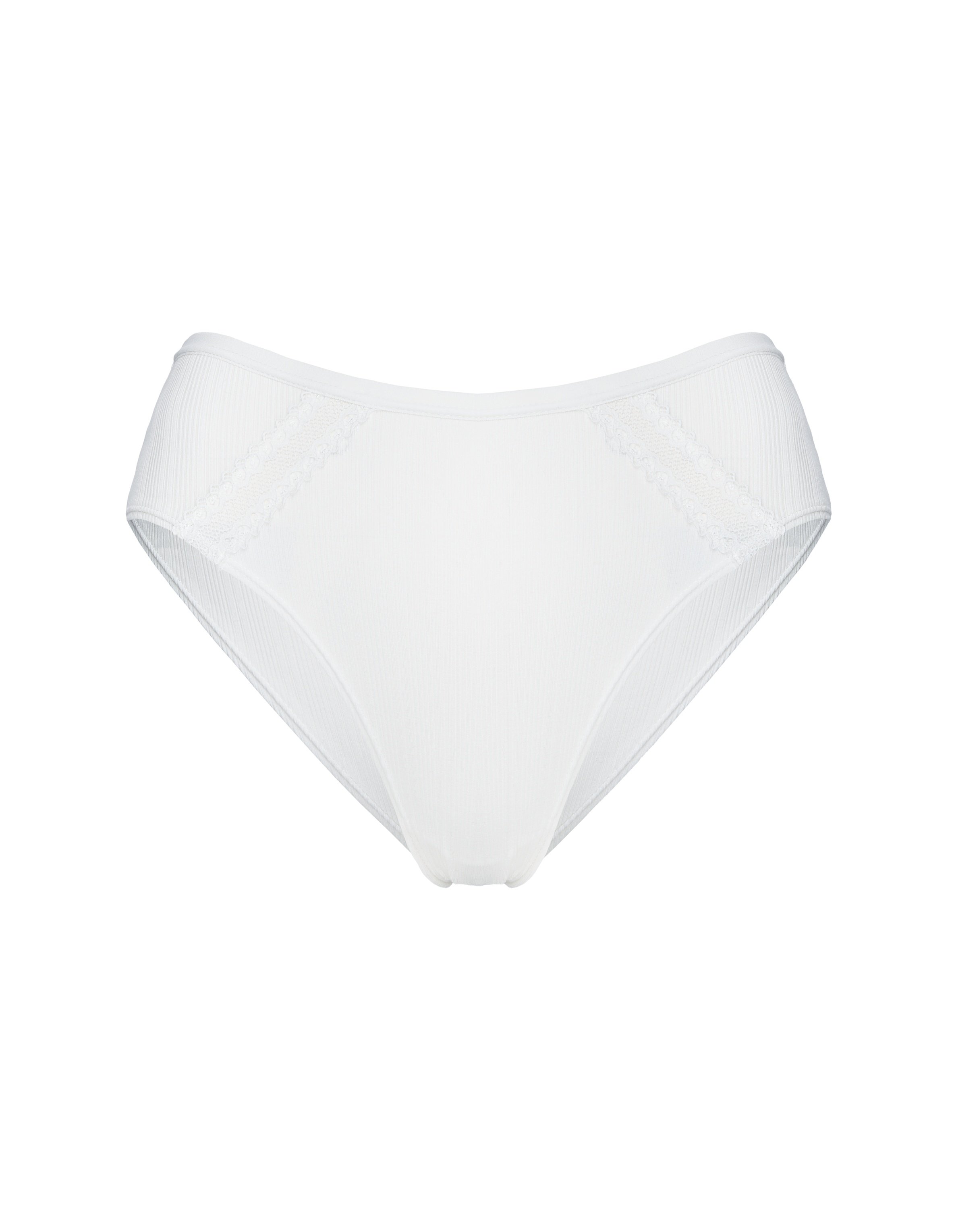 Ivory Briefs with Cotton and Viscose - cream