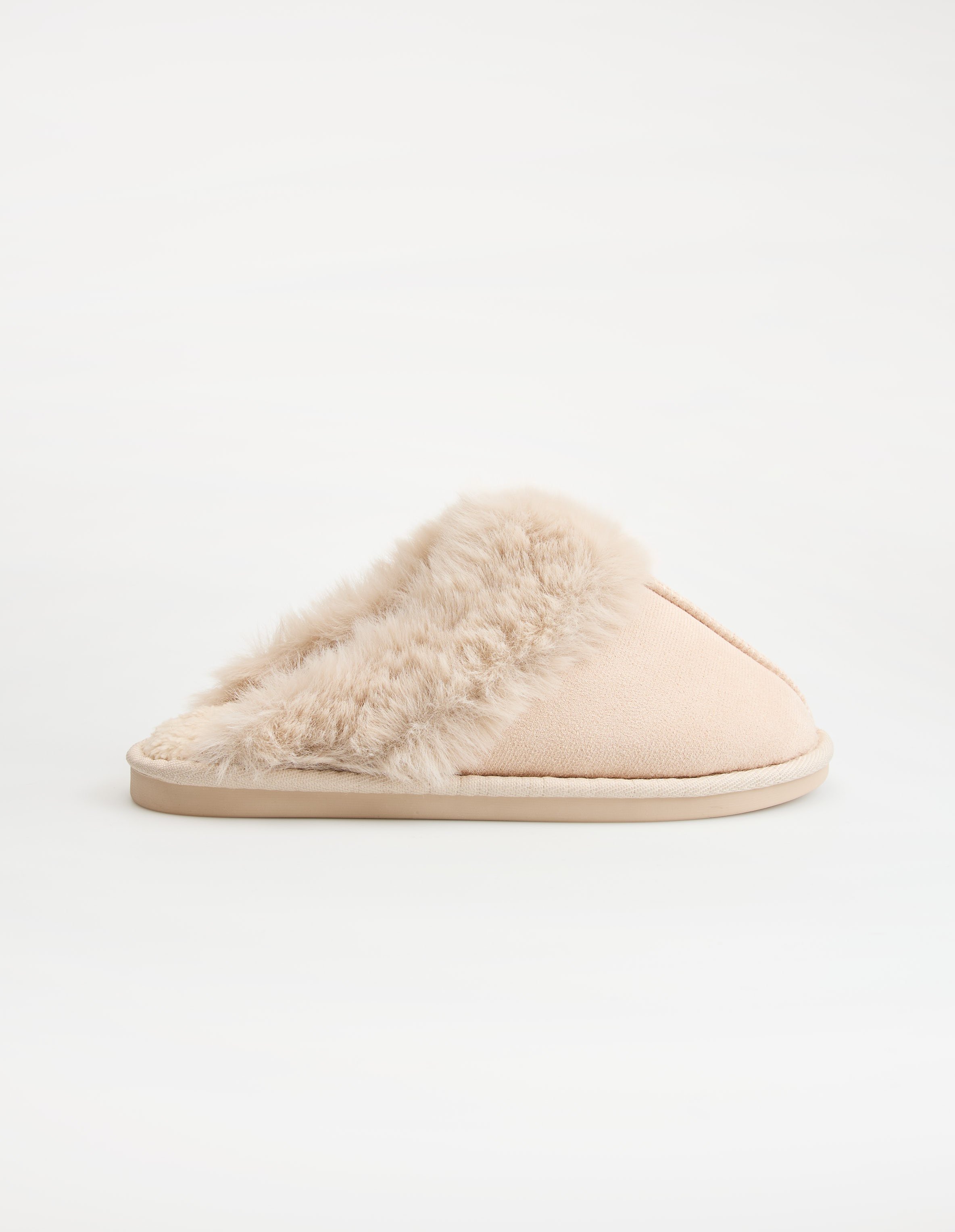 Maven Slip-On Slippers with Fur - Multi