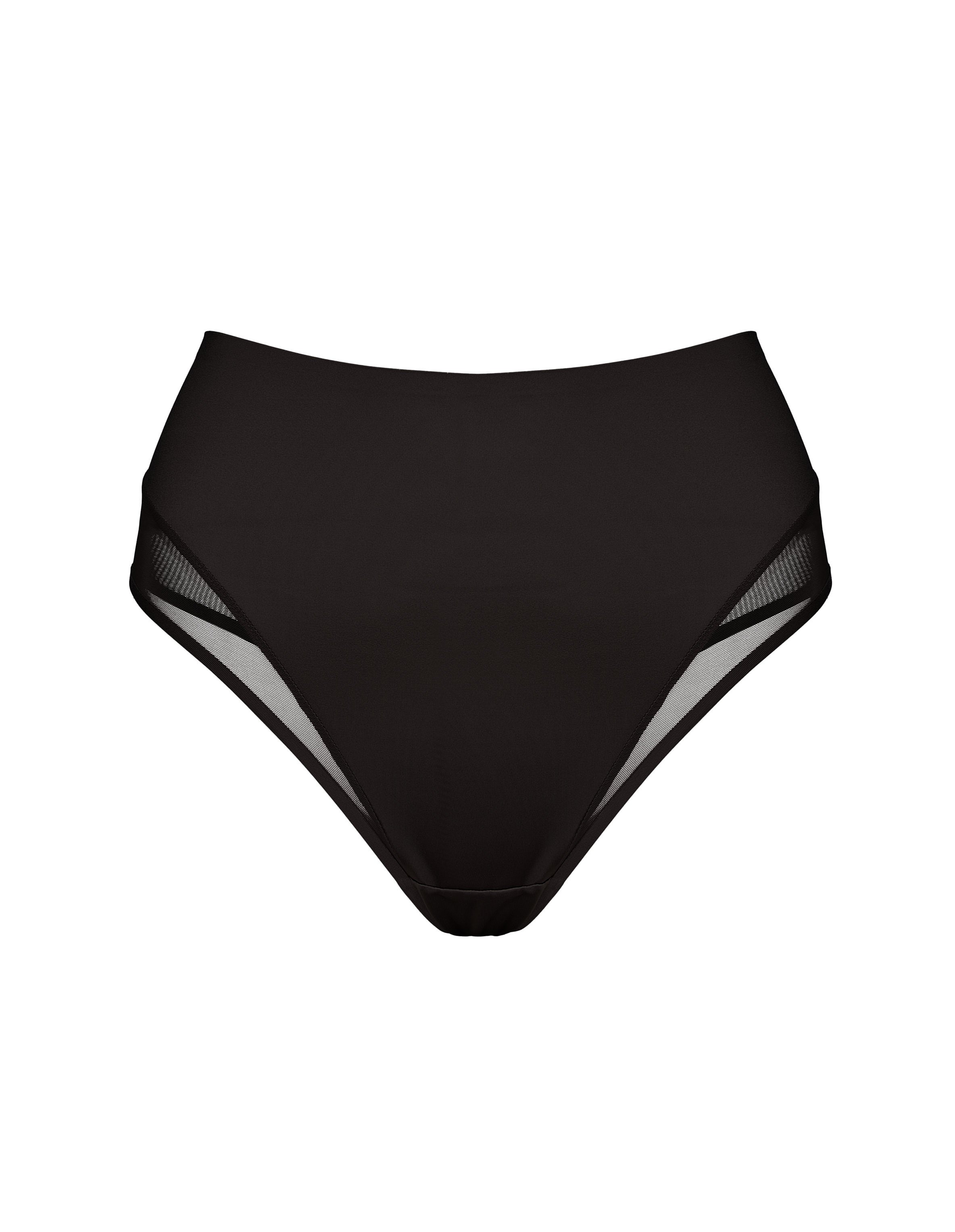 Stringi SEDUCE Black with Transparent Mesh - Black
