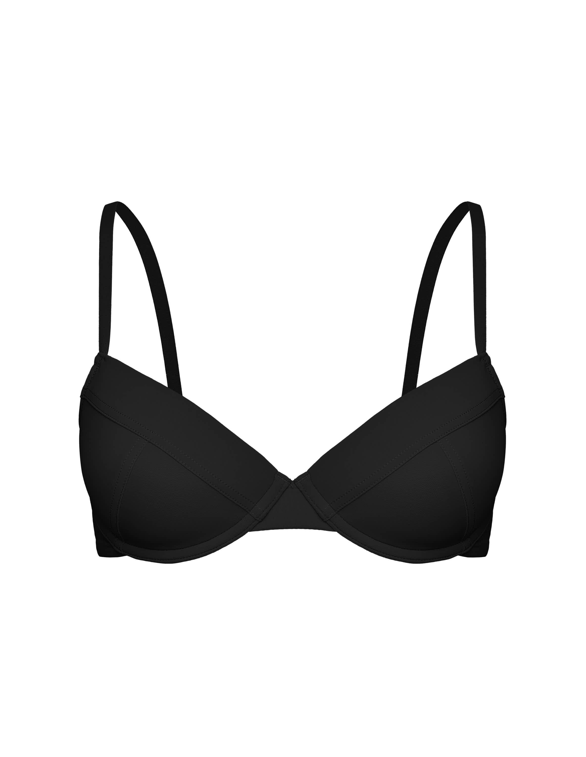 Push-Up Bra SLAY Black with Decorative Cuts