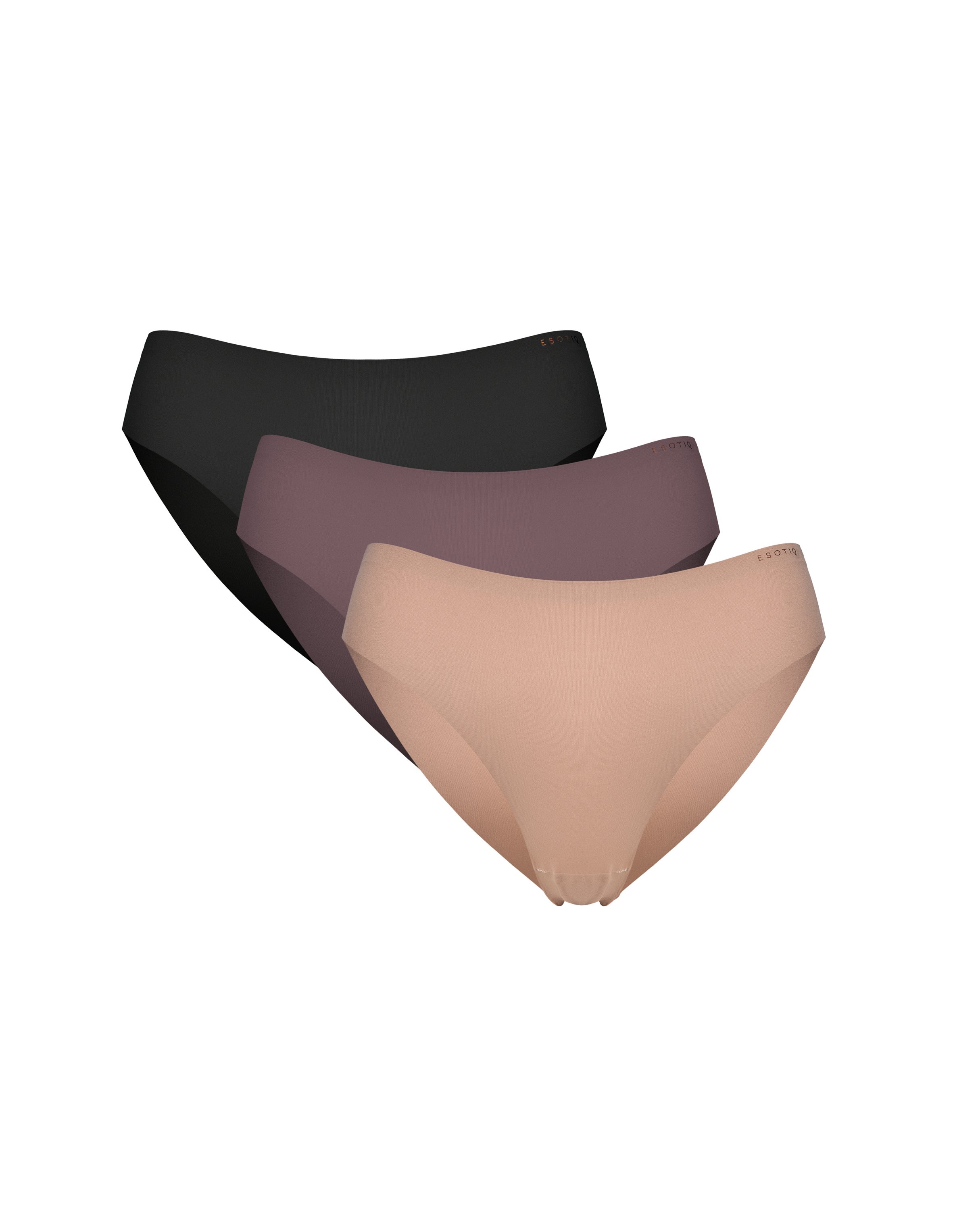 Polly Panties in Two-Pack, Seamless with Cotton Panel - Multi