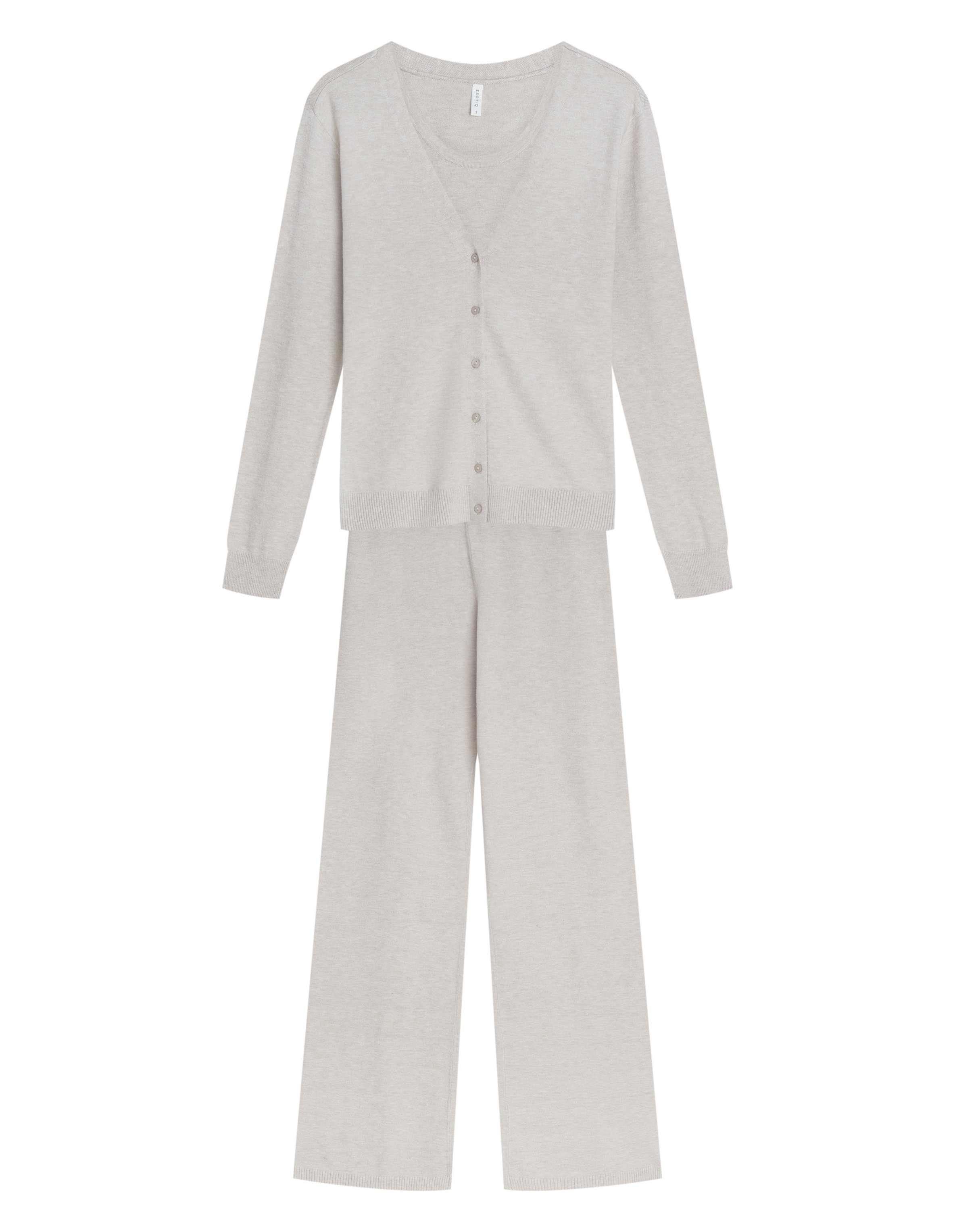 Three-Piece MISTY Set with Soft Viscose Knit - Beige