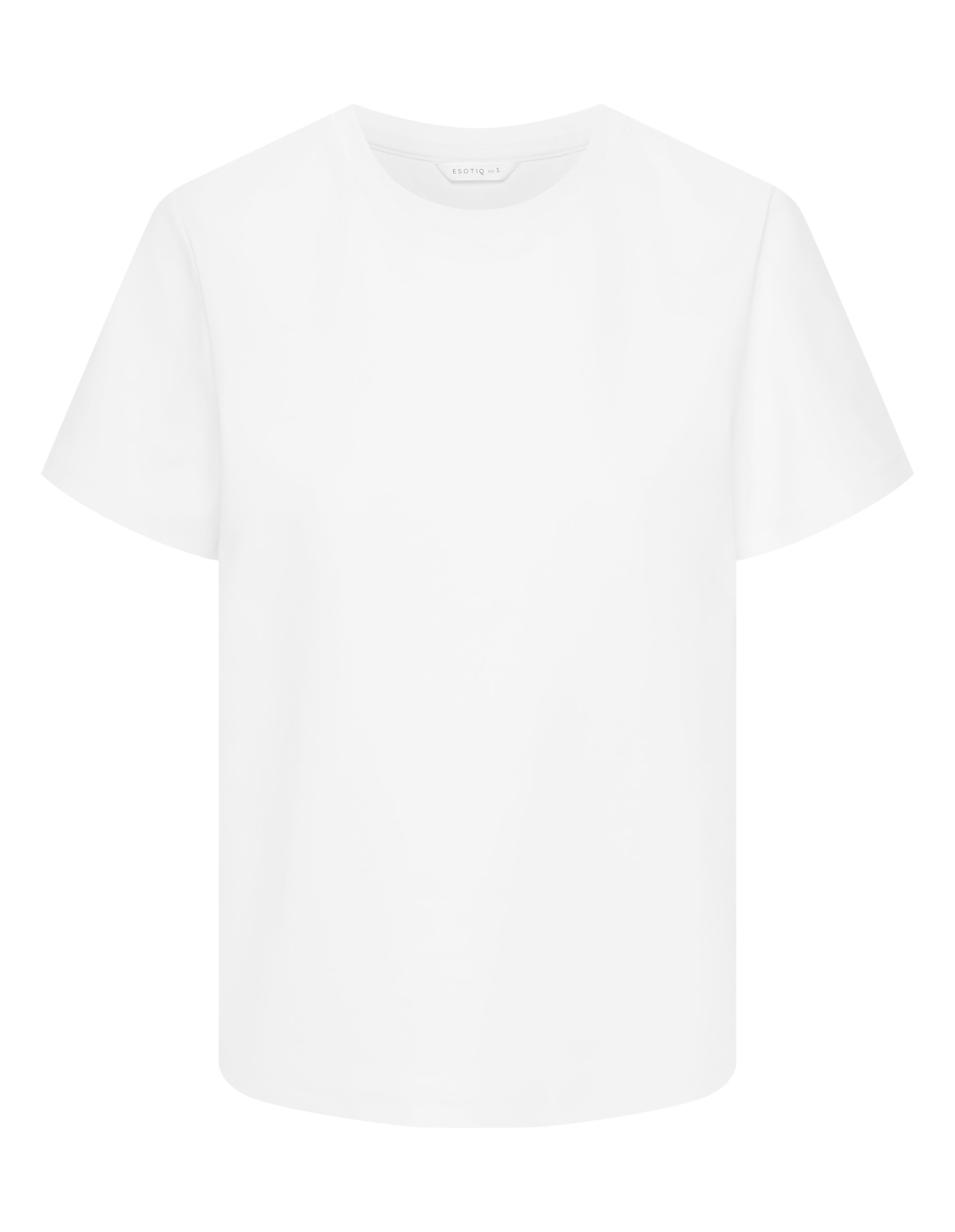 White TRUEBASIC T-Shirt with Interlock Knit