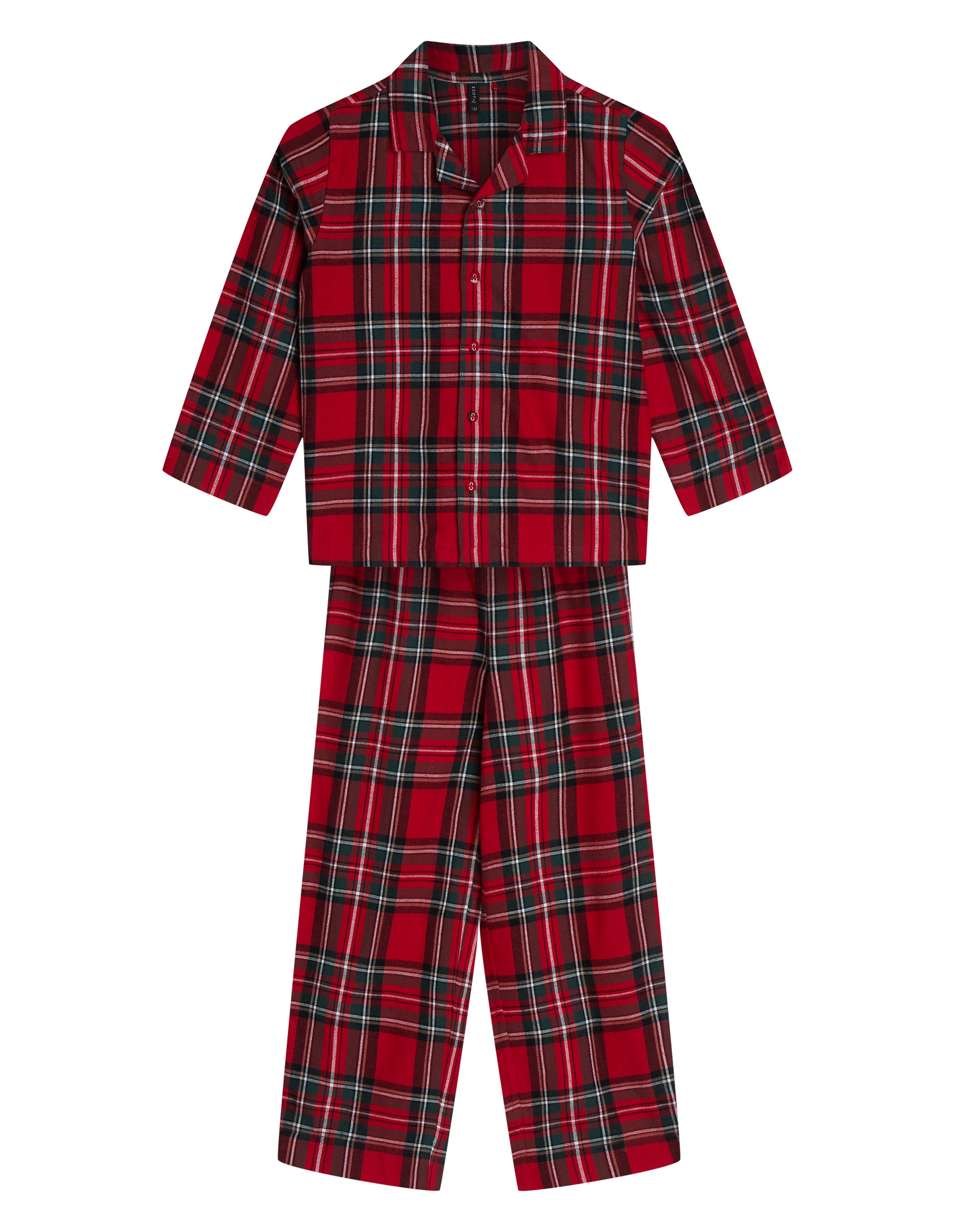 Children's Pajamas SCARLETTE in Cotton Flannel - Red