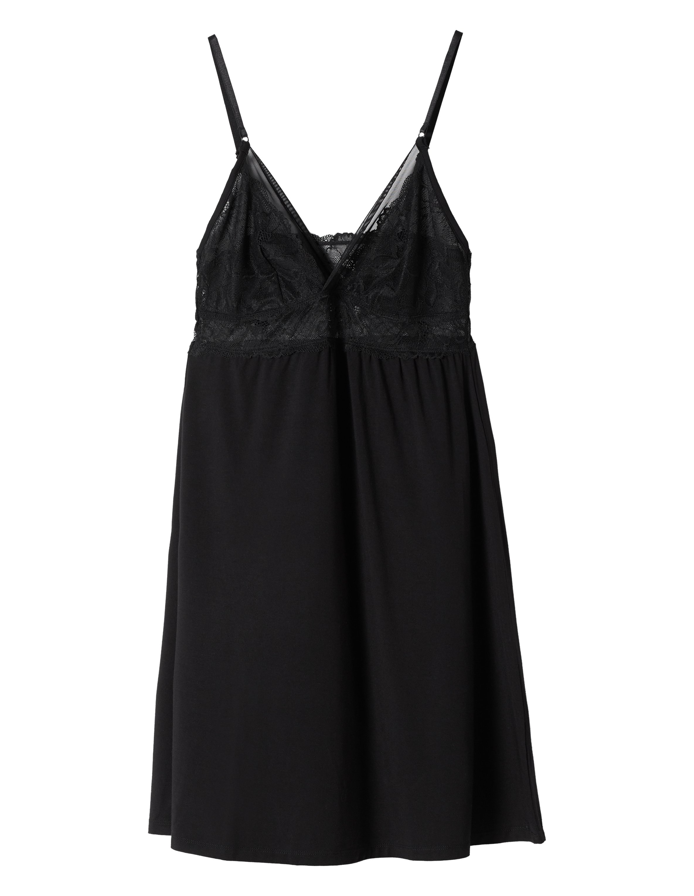 Noir Nightgown in Soft Viscose