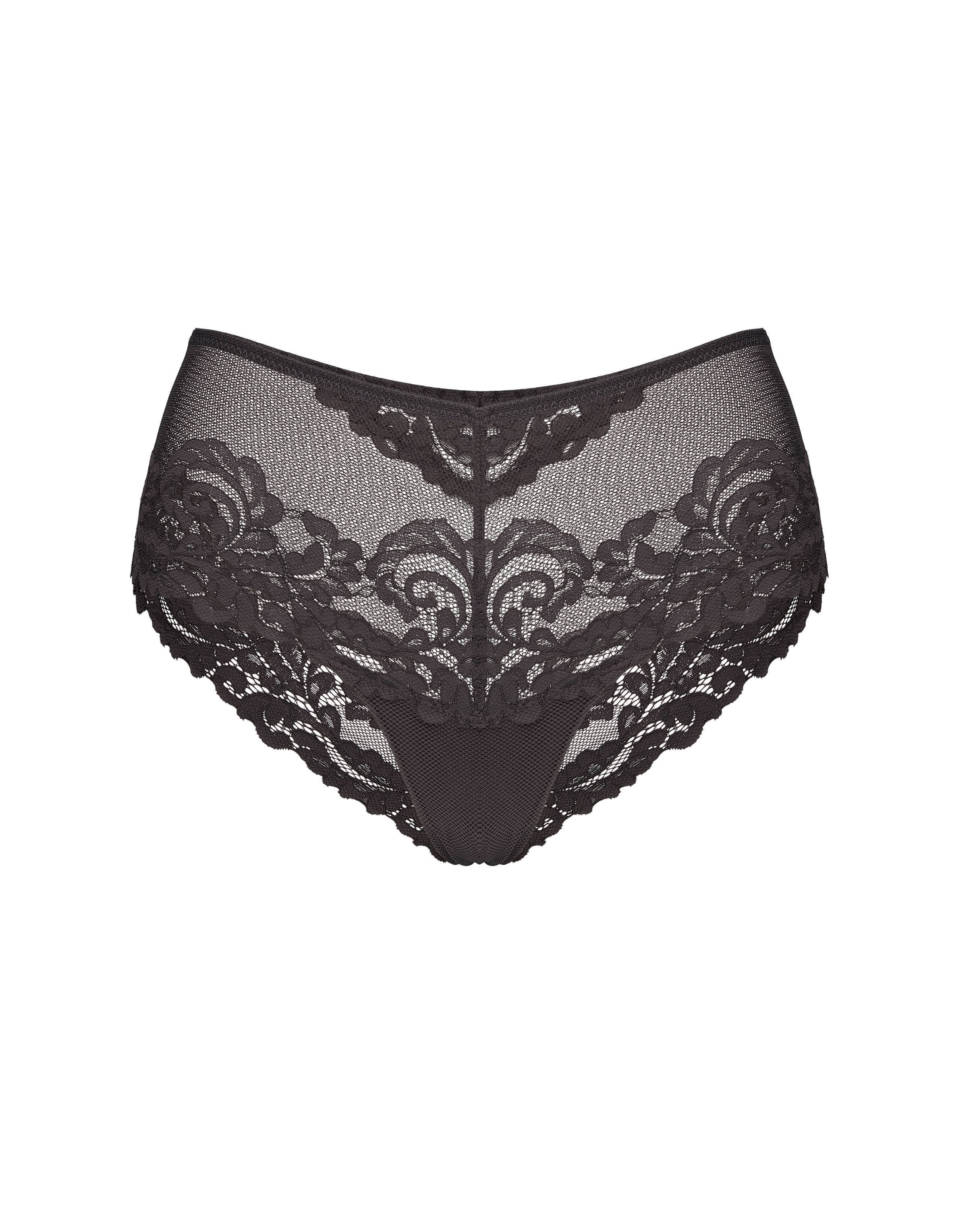 High-Waisted Venus Panties with Wide Lace Sides