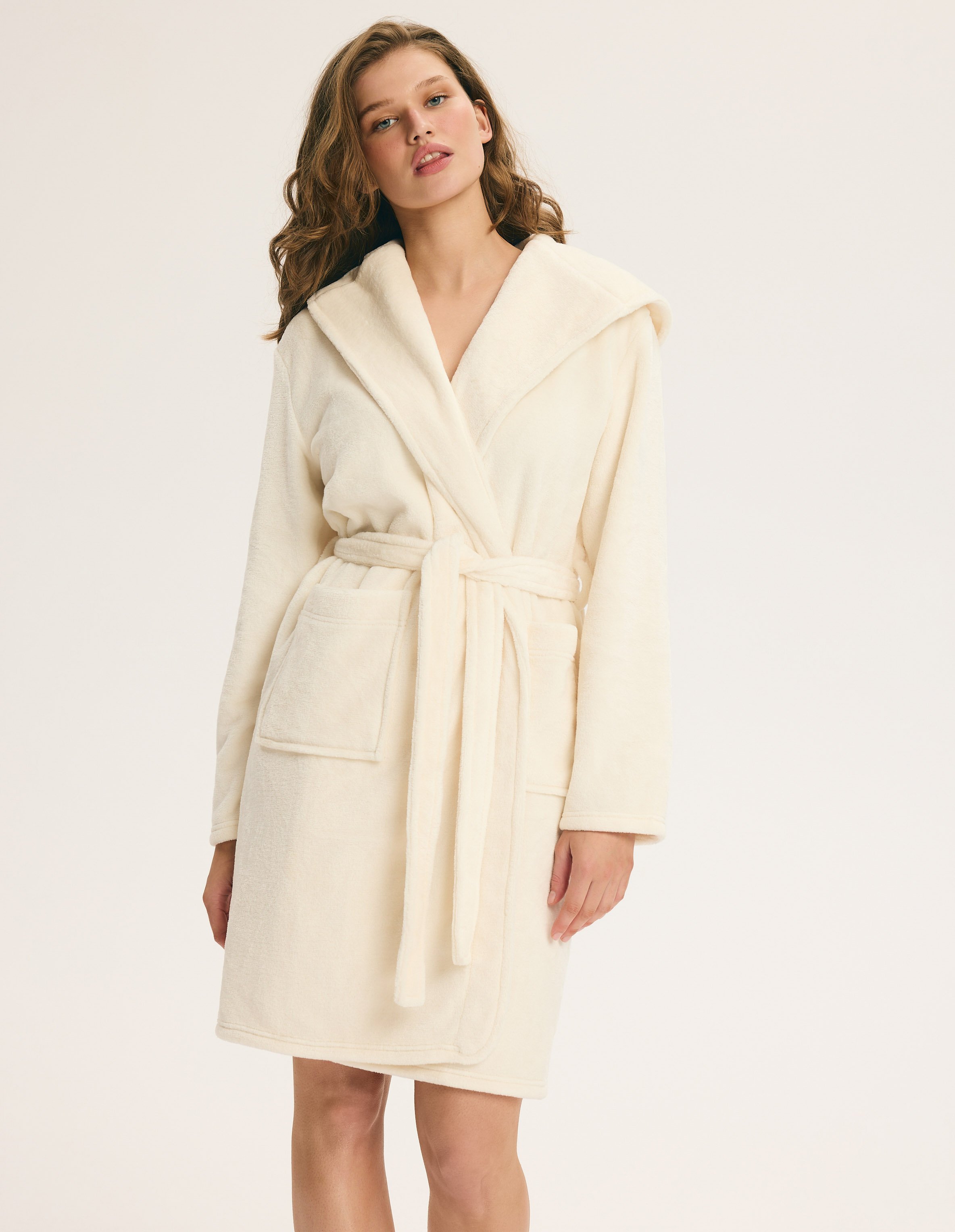 Long Bathrobe CANDY with Hood and Pockets 1