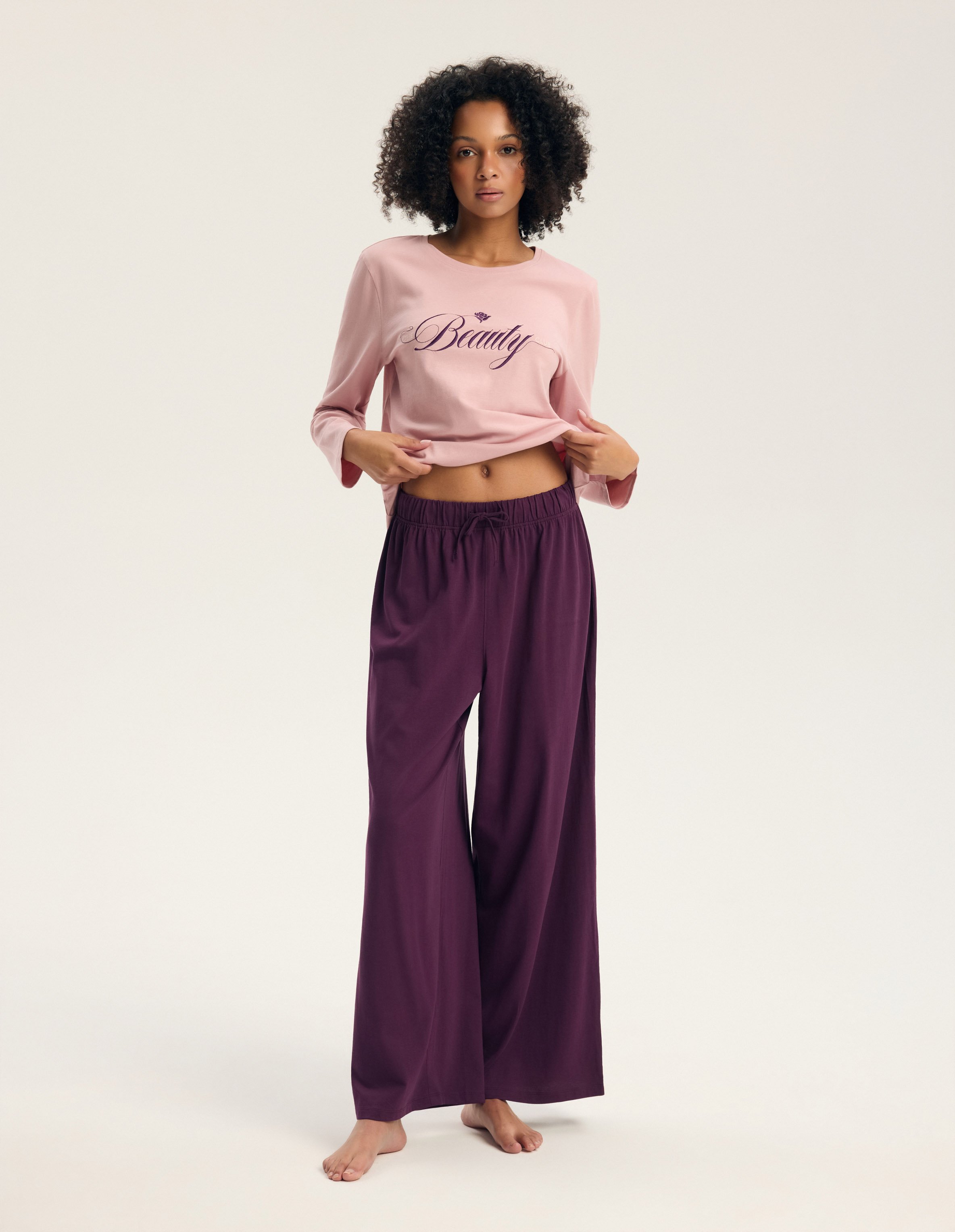 Lange Pyjama GALLA - Rosa