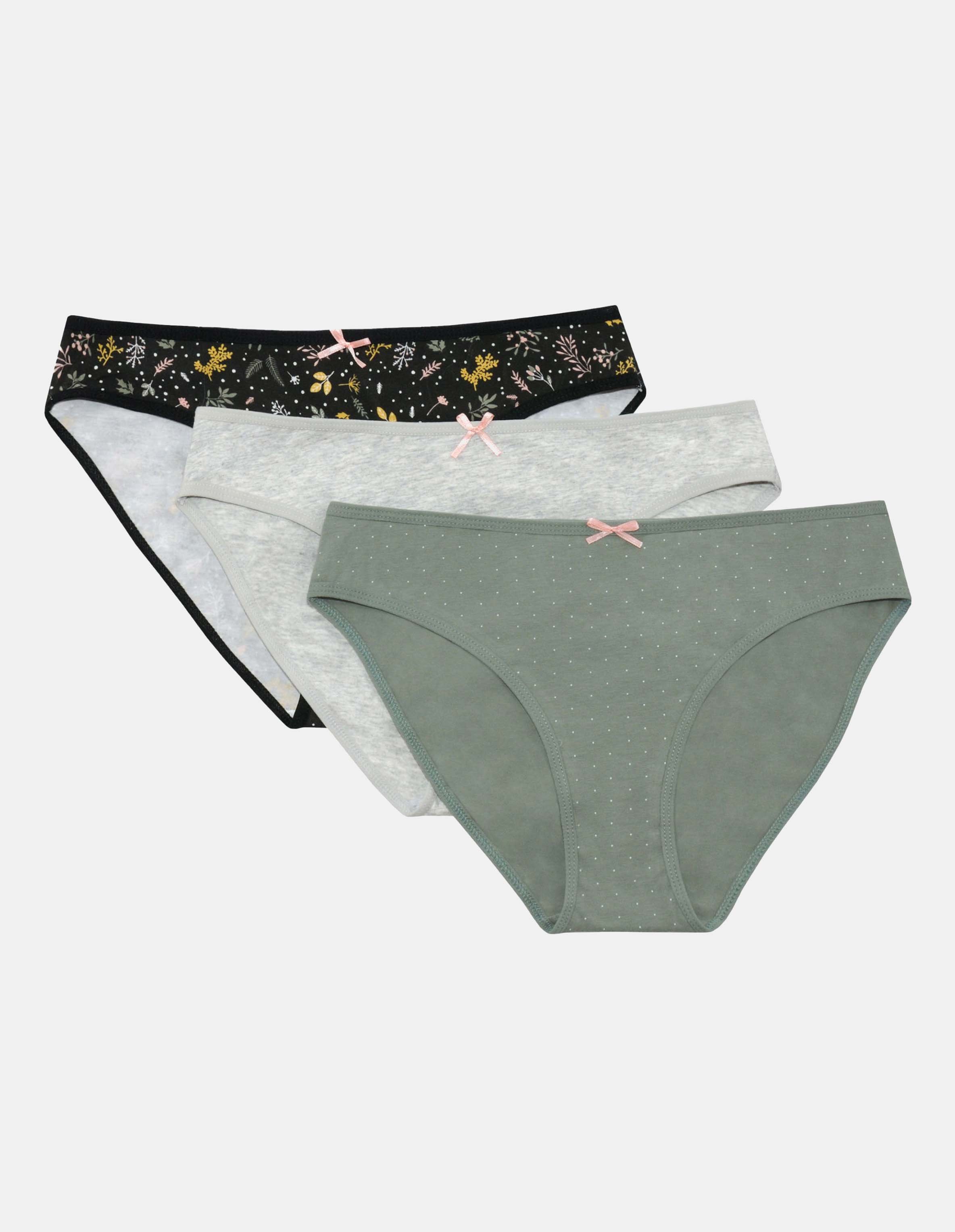 Slip Mi-Mi 3-pak - Dunkelgrün