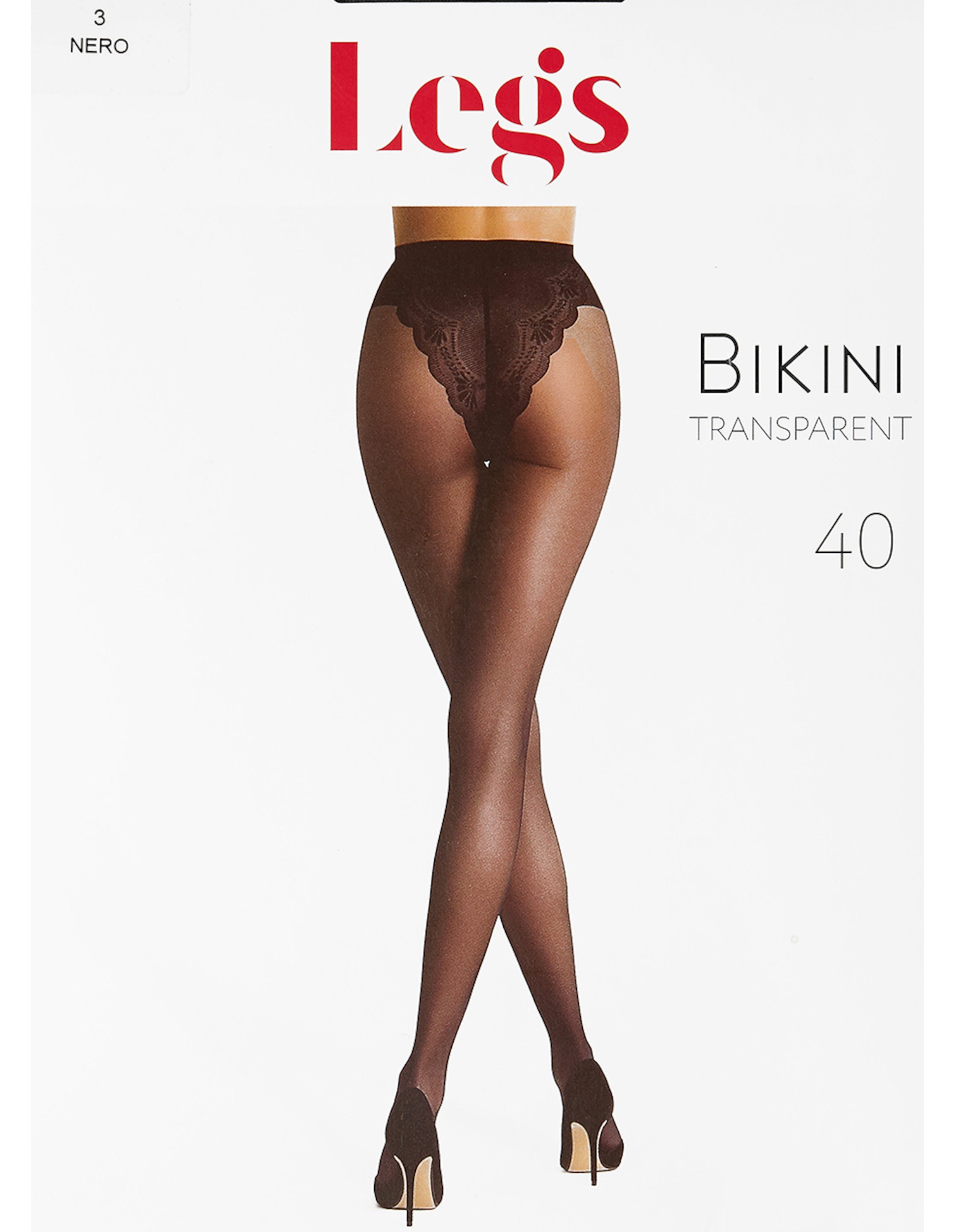 TIGHTS BIKINI 40 - Black