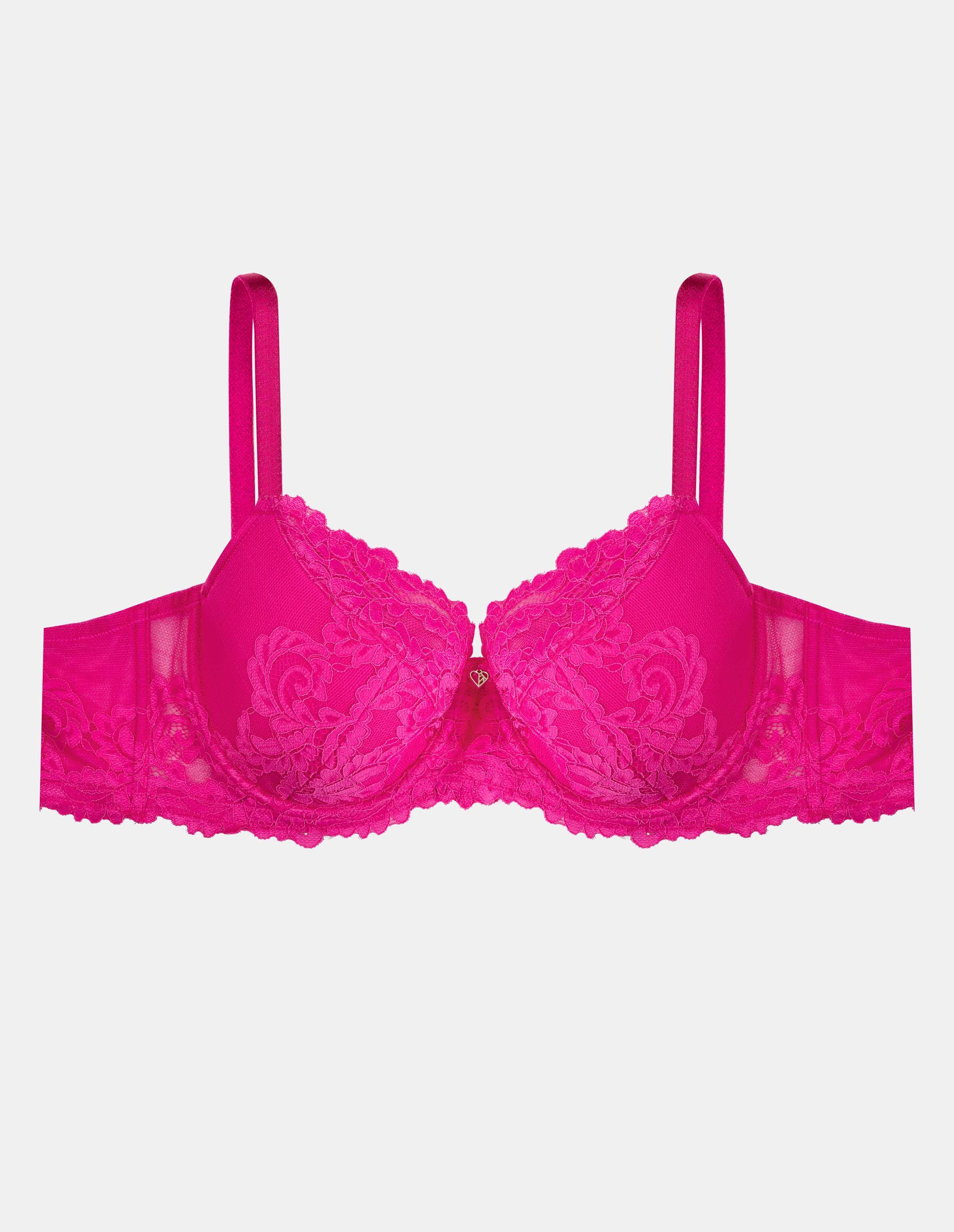 Semi-padded bra Lynn - pink