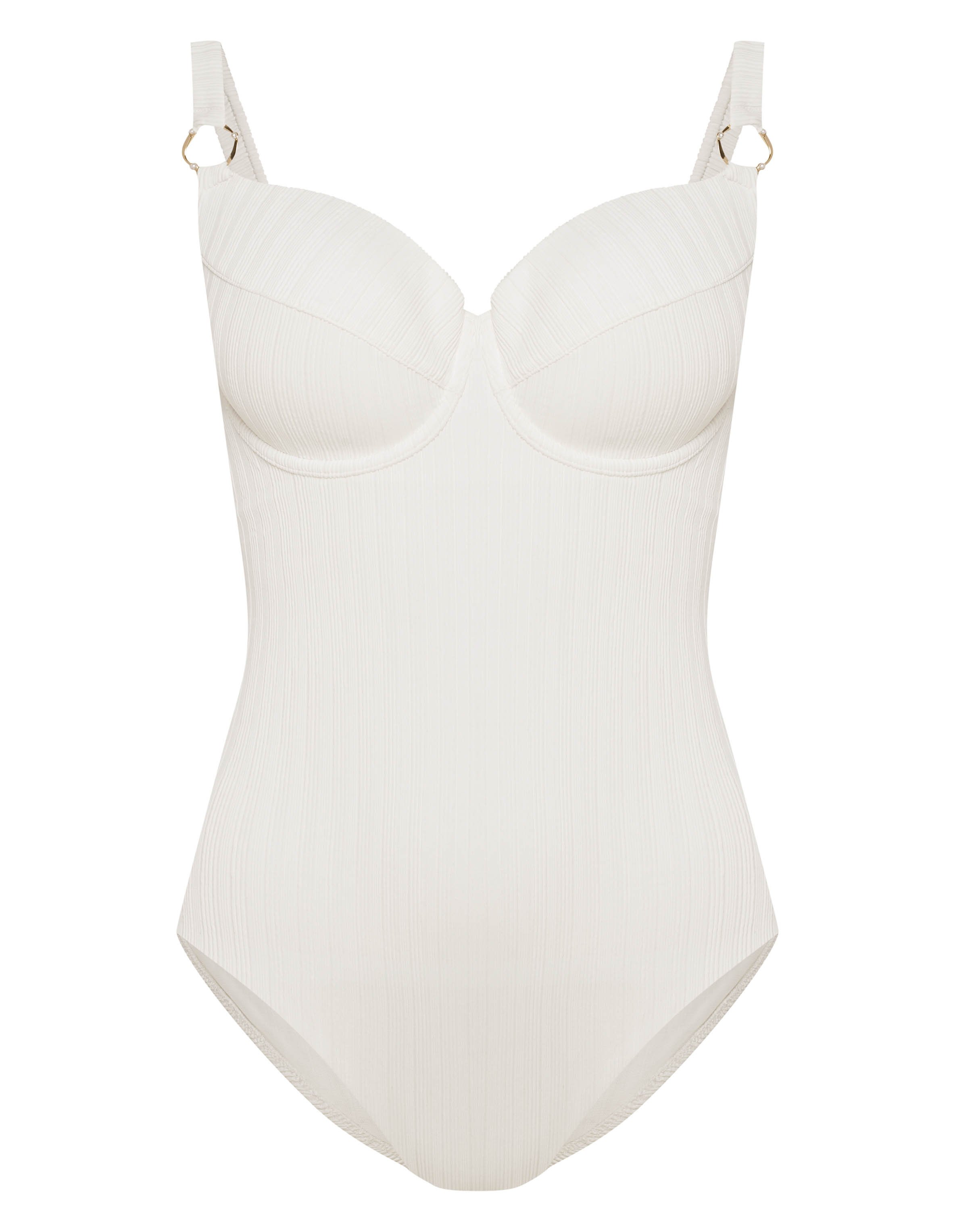 One-piece swimsuit Pearl - White