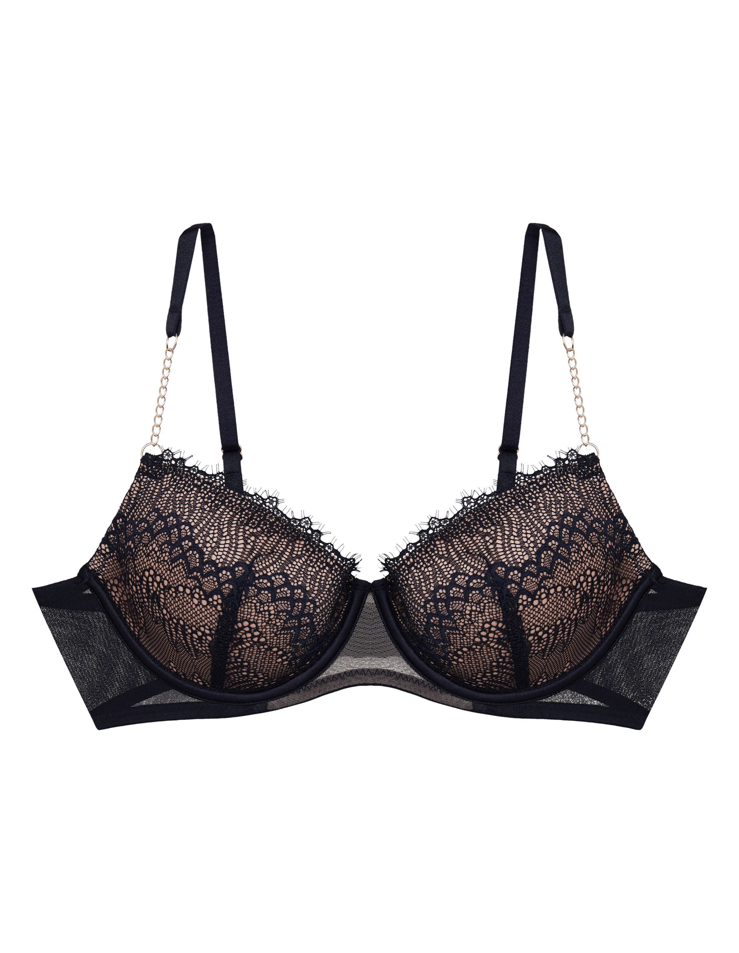 Push-up BH Bonjour Eva Minge x Esotiq - Schwarz