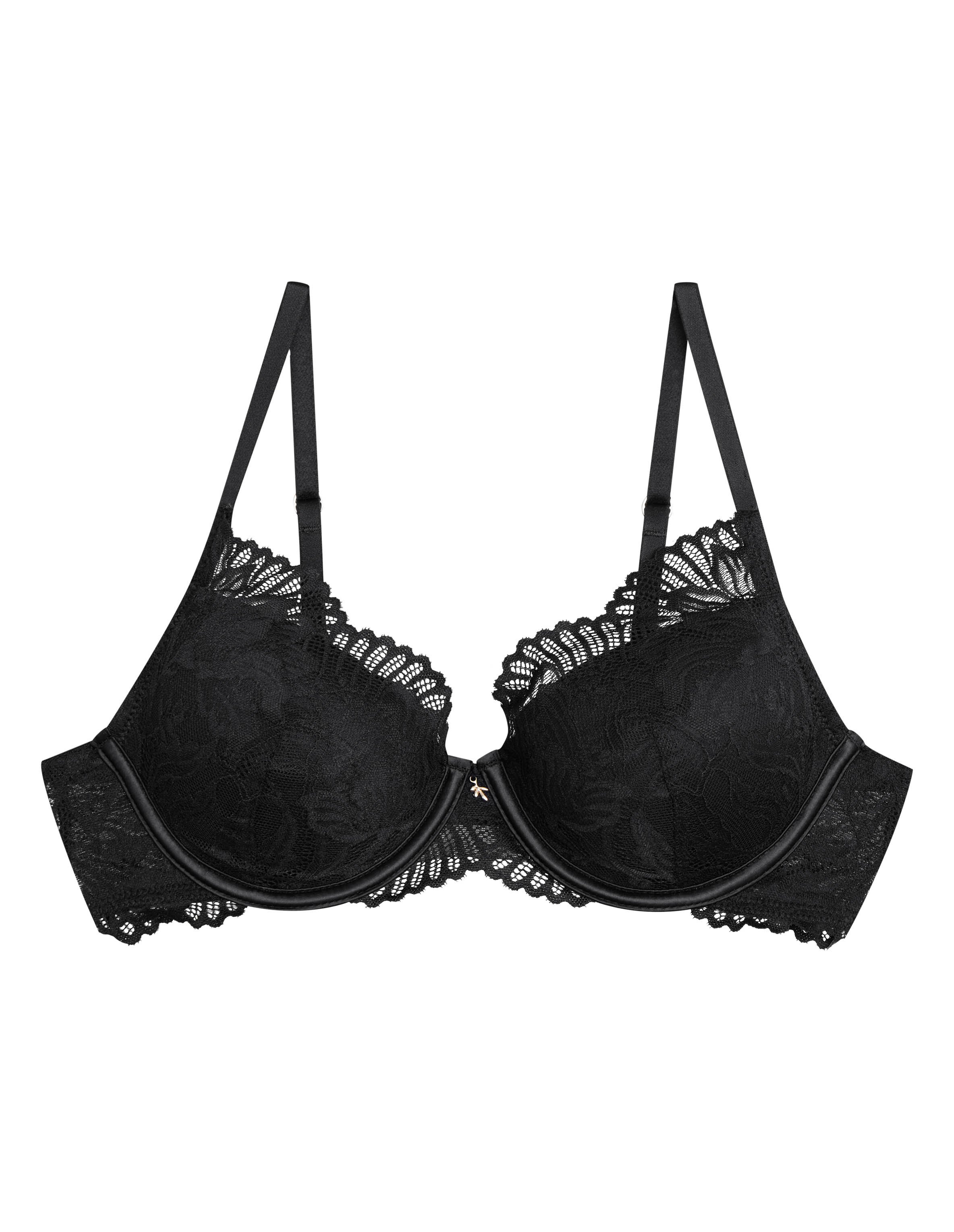 Push-up BH Blueberry - Schwarz