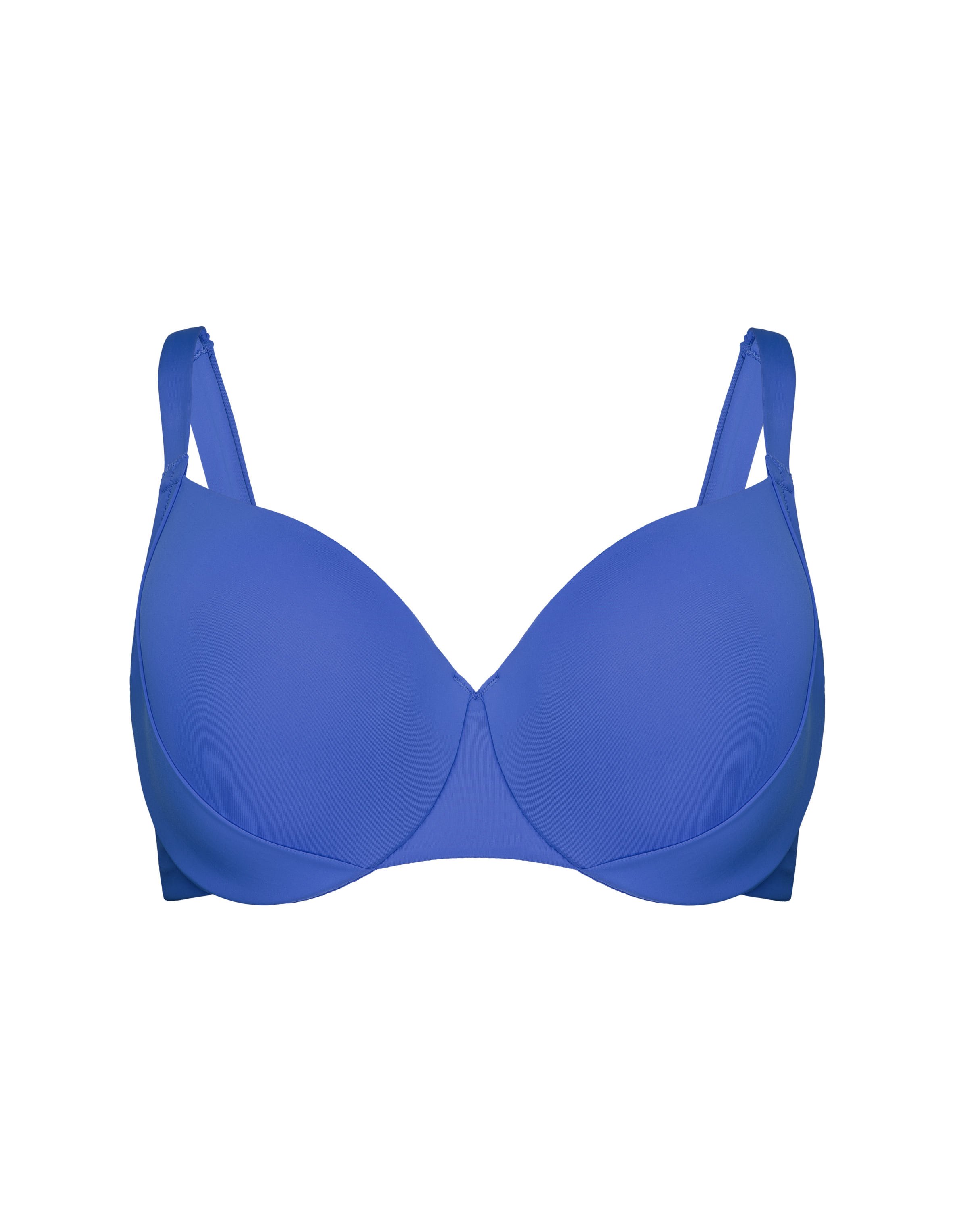 Padded Bikini Top for Larger Bust Base - Blue