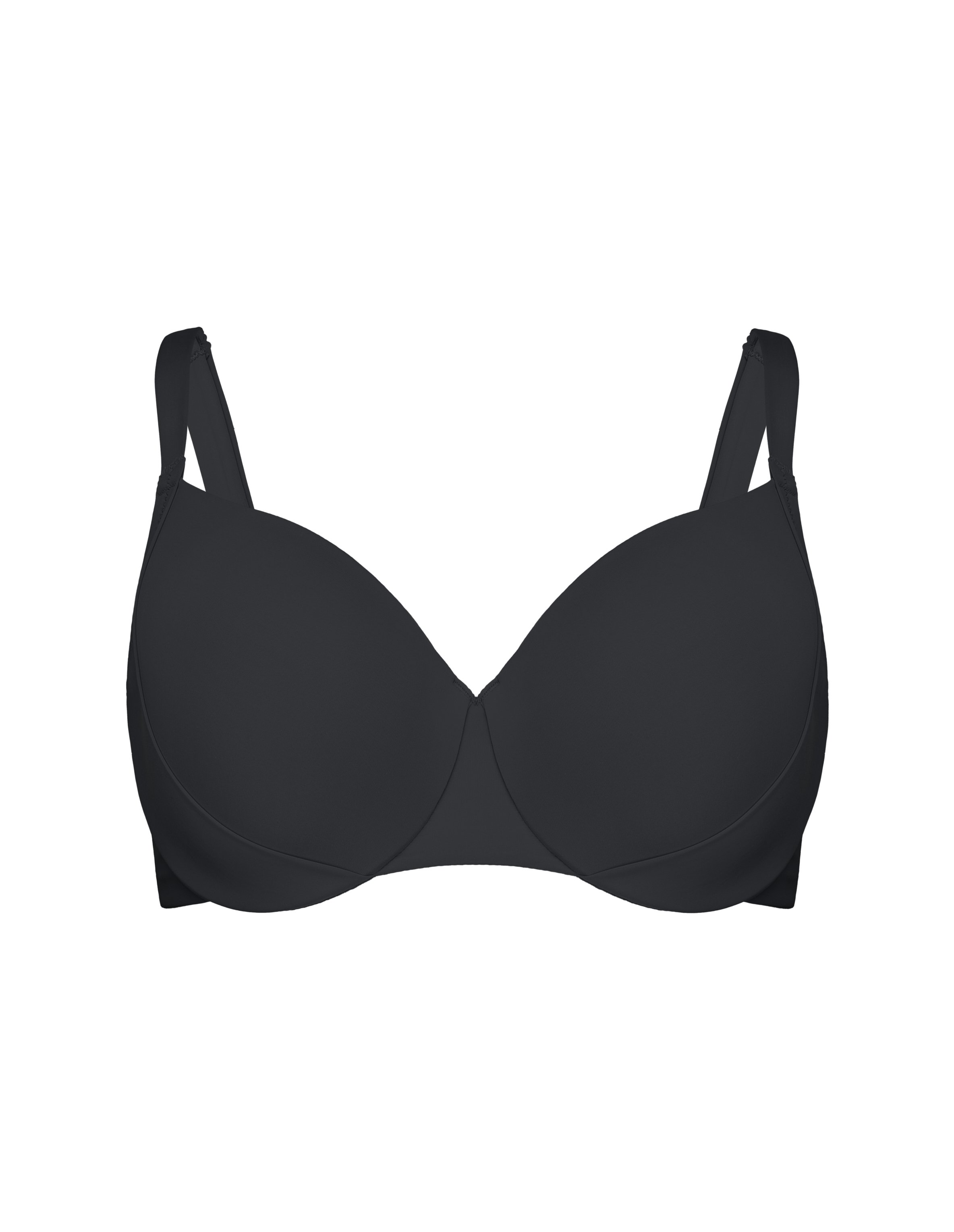 Padded Bikini Top for Larger Bust Base - Black