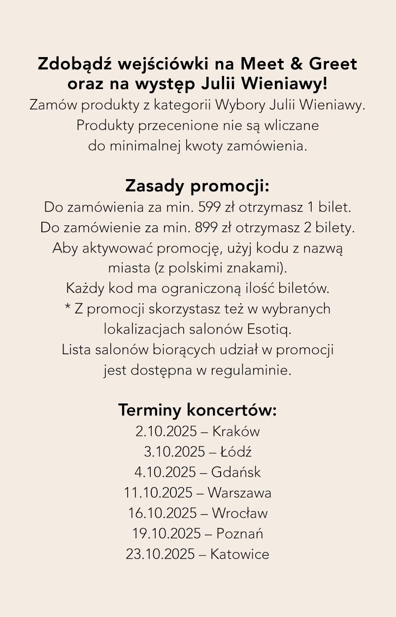 ESOTIQ PL PRZEKŁADKA MAŁA bilety instrukcja
