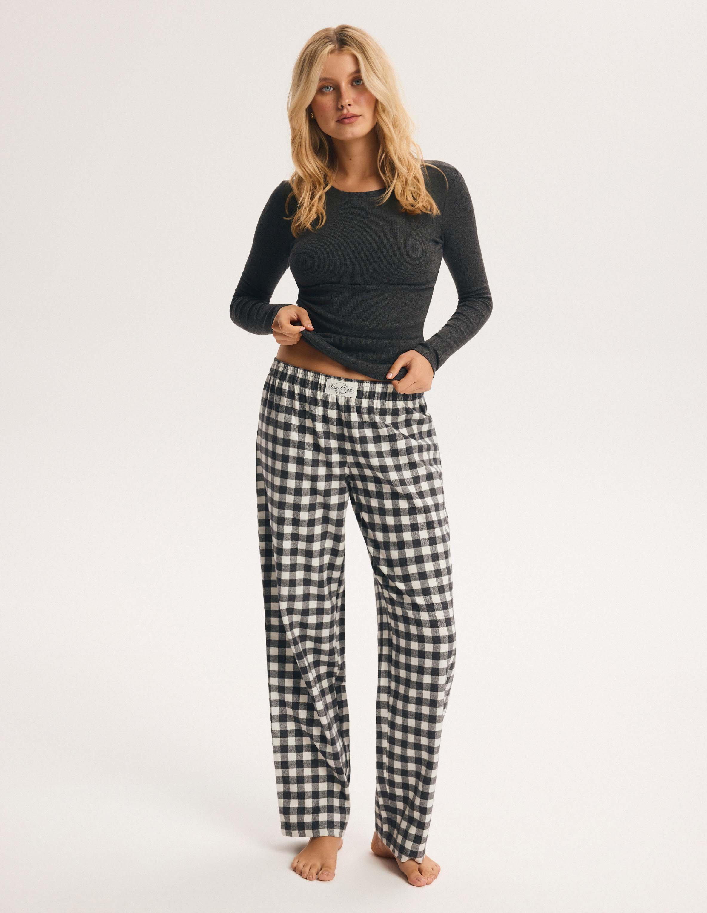 Soft Routine Plaid Pajama Pants 1