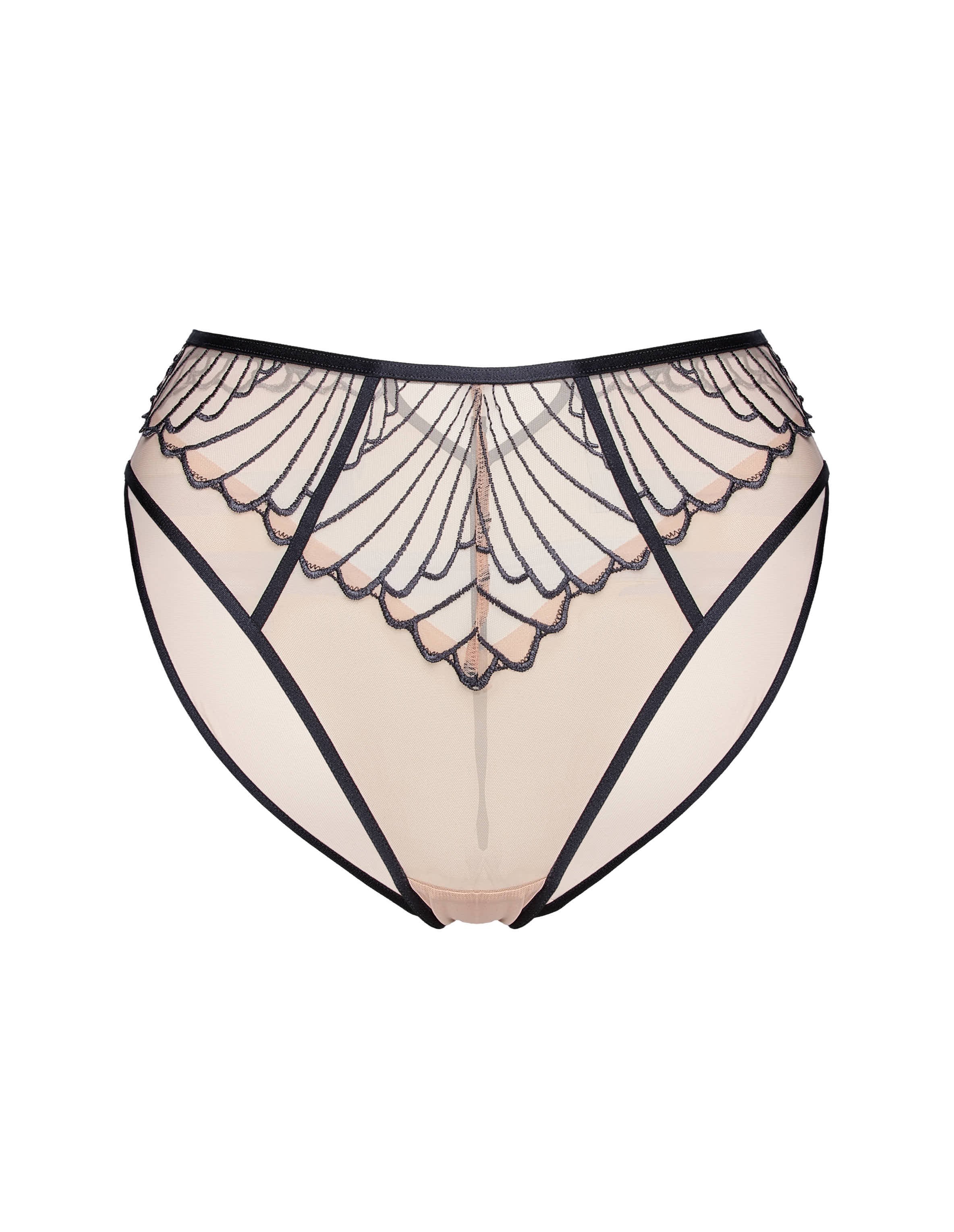 Majtki z wysokim stanem Nugat