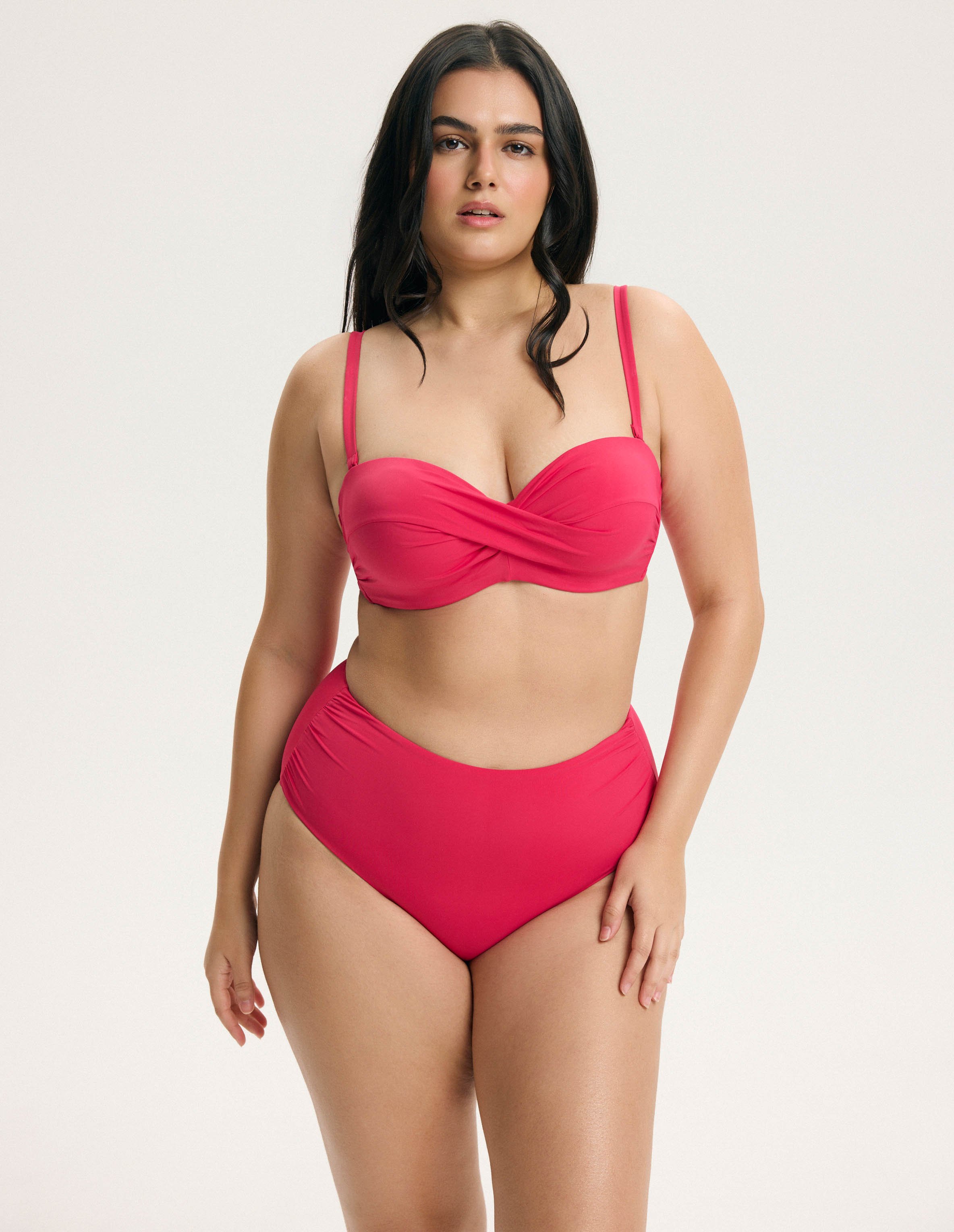 Góra od bikini bandeau na większy biust Base 1