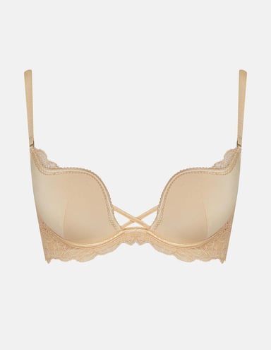 Biustonosz push-up Delis - brown