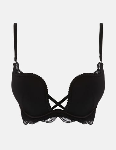 Biustonosz push-up Delis - Black