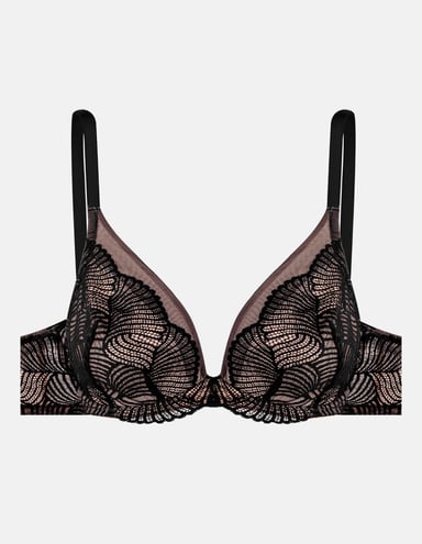 Soft bra Inspire - black and gold