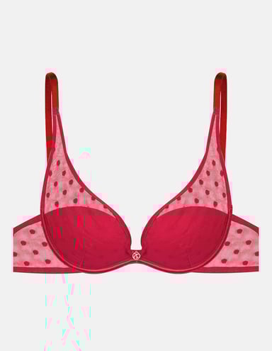 Push-up bra Izzie - Red