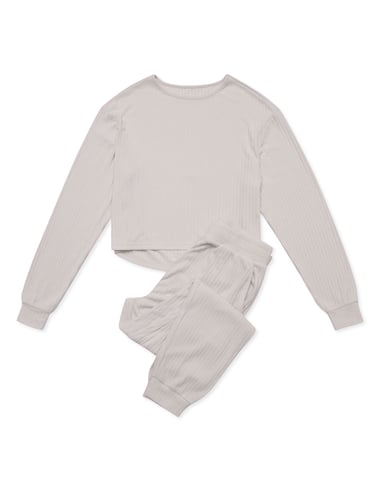 Ladies set Clytia - light-grey