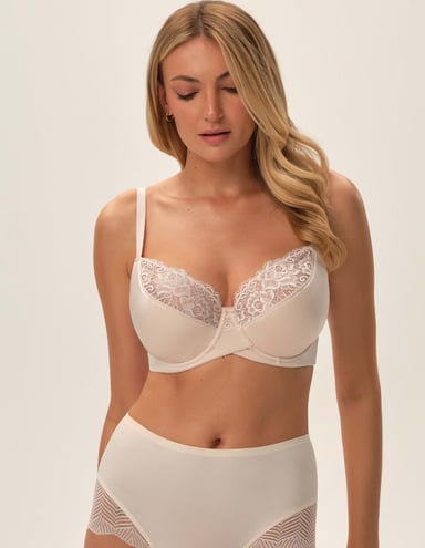 Biustonosz półusztywniany Allie - cream