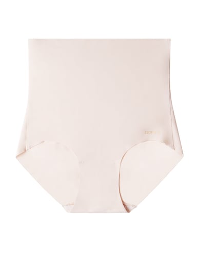 High-waisted briefs Plain - Beige