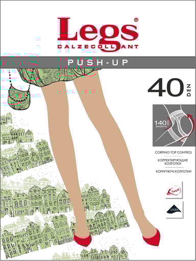 TIGHTS Push Up 40 - Black