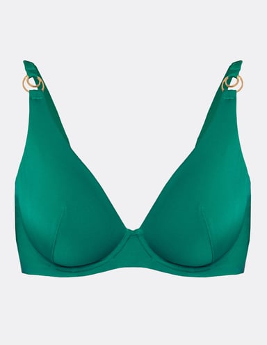 Soft bikini top Deliciosa - Green