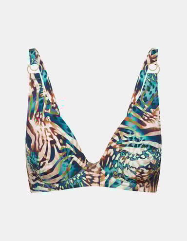Soft bikini top Deliciosa - Green